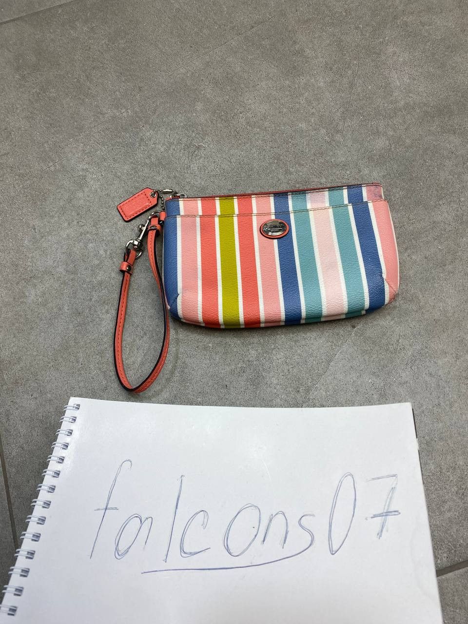 Coach Coach F51319 Peyton Multistripe Wristlet Clutch Bag Size ONE SIZE - 2 Thumbnail