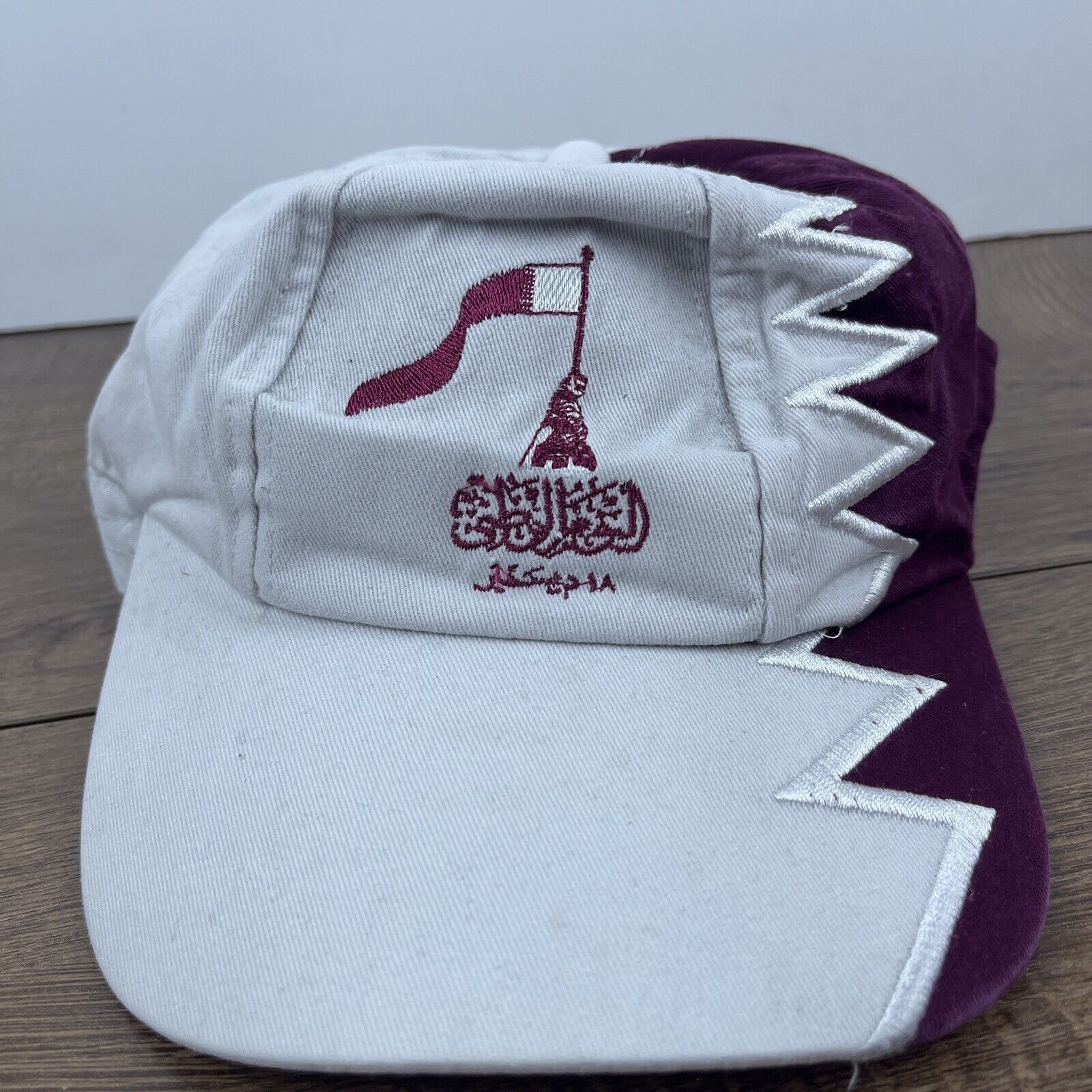Other Qatar Hat Qatar Red White Hat Adjustable Adult Size Hat Whit Size ONE SIZE - 2 Thumbnail
