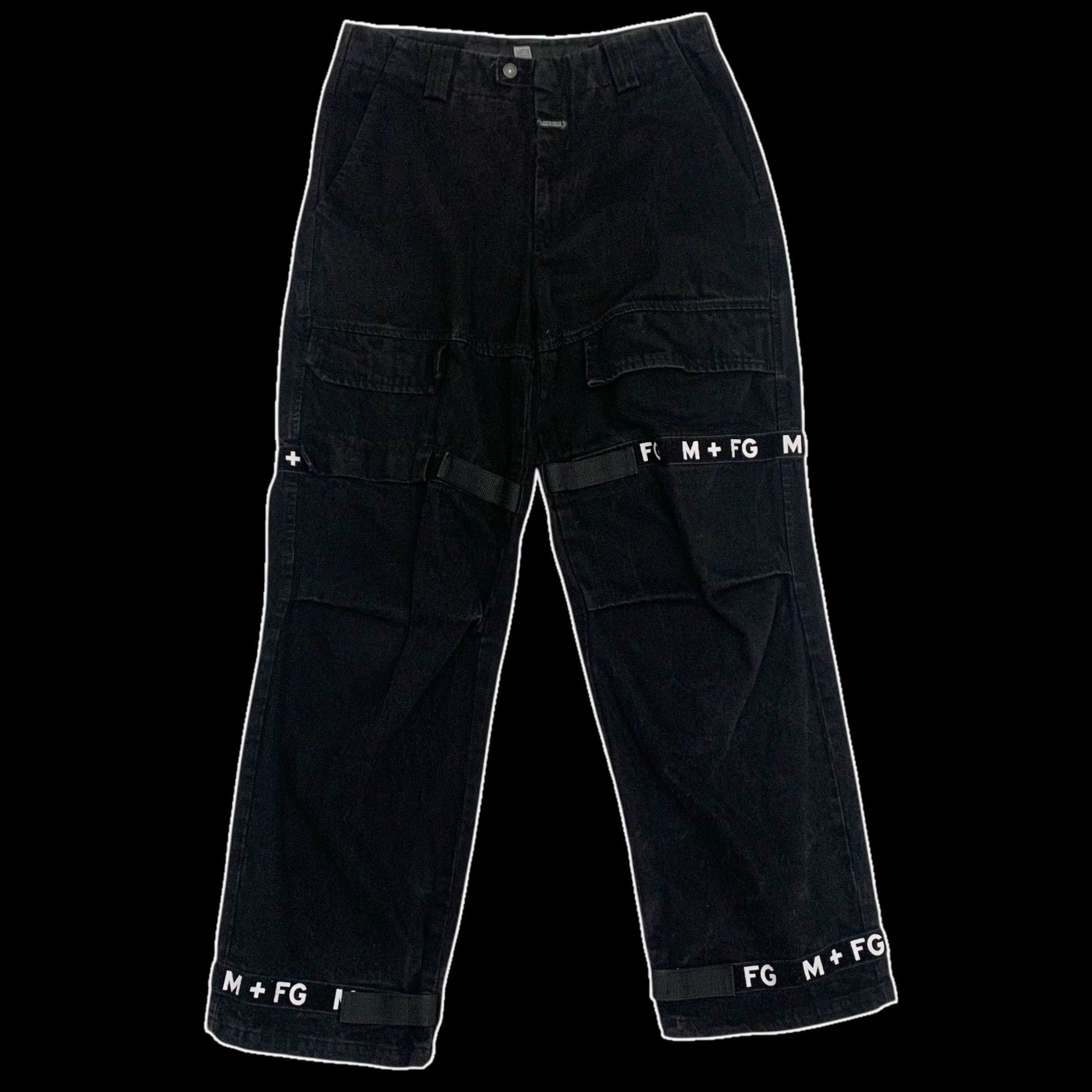 Marithe Francois Girbaud Shuttle Tape Cargo Jeans Black