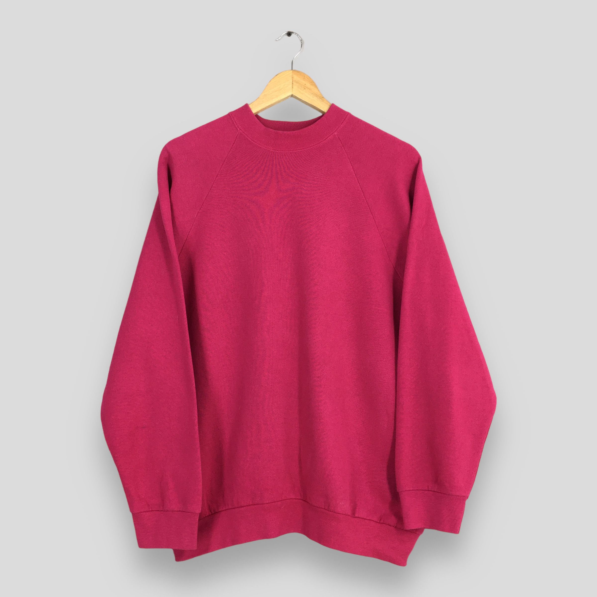 Fruit Of The Loom Fruit Of The Loom Soft Pink Plain Crewneck Jumper XL Size US XL / EU 56 / 4 - 1 Thumbnail