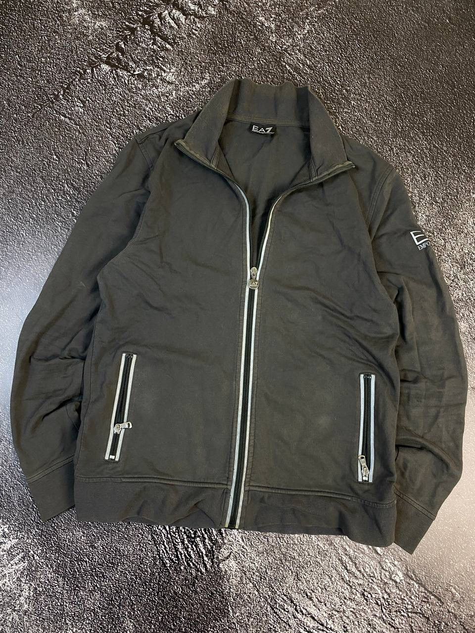 Emporio Armani Vintage EA7 Emporio Armani Zipper Crew Neck 90s Size US L / EU 52-54 / 3 - 2 Thumbnail