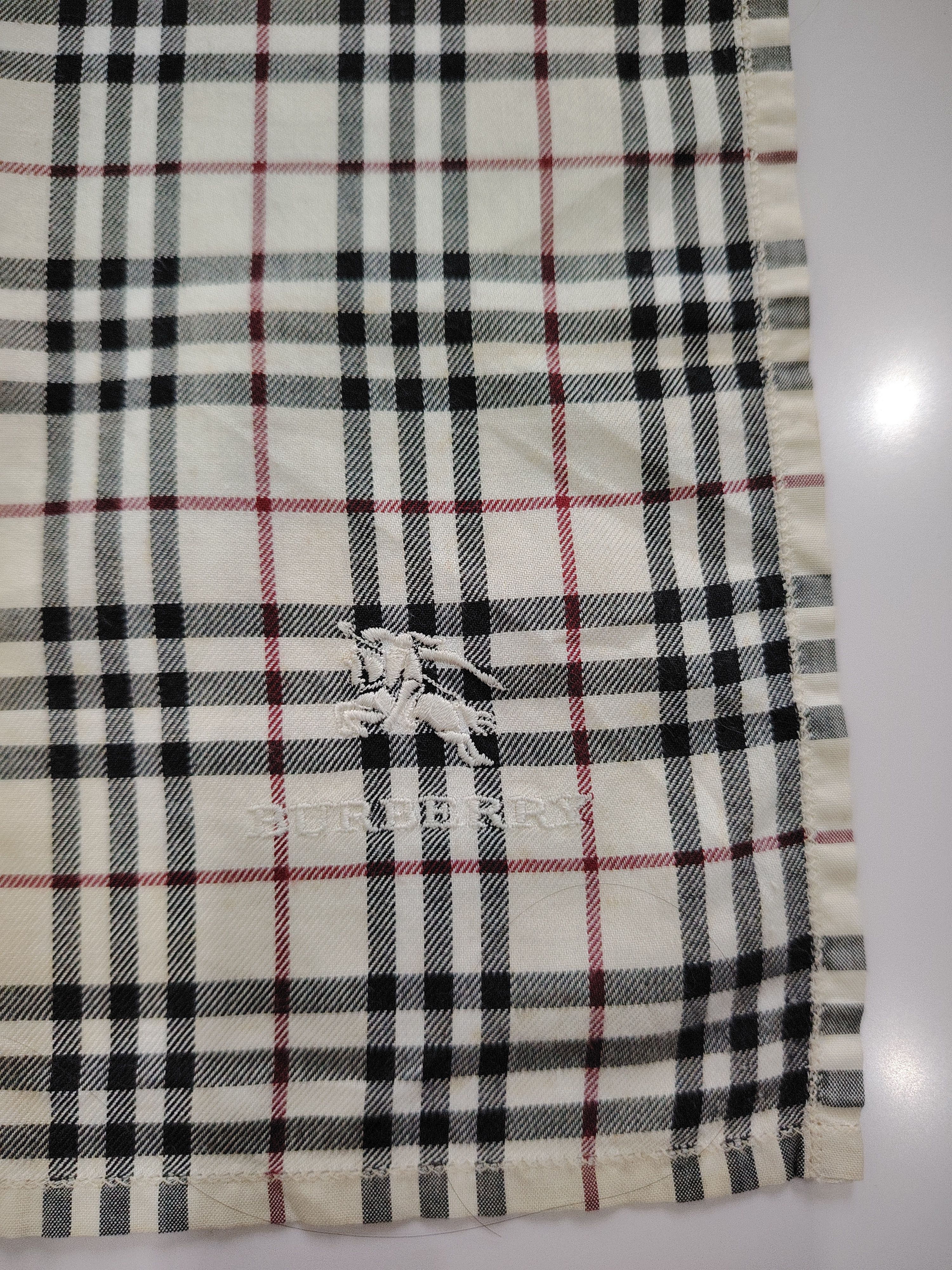 Burberry × Vintage Burberry Novacheck Scarf Handkerchief Neckerchief Bandana Size ONE SIZE - 4 Thumbnail