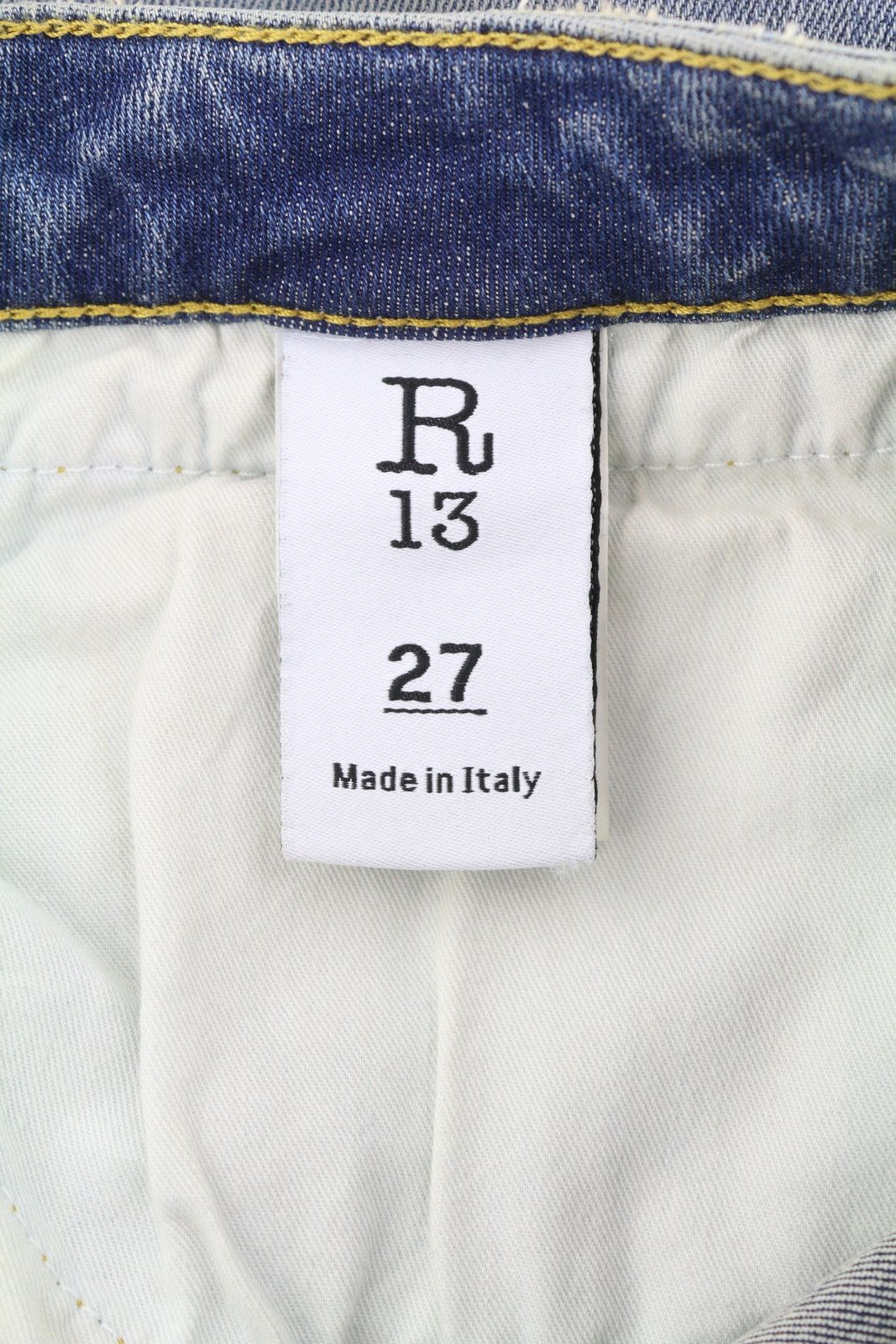 R13 BOY STRAIGHT RIPS 27 Carlton Distress Ankle Blue 85450 Size 27" / US 4 / IT 40 - 7 Thumbnail