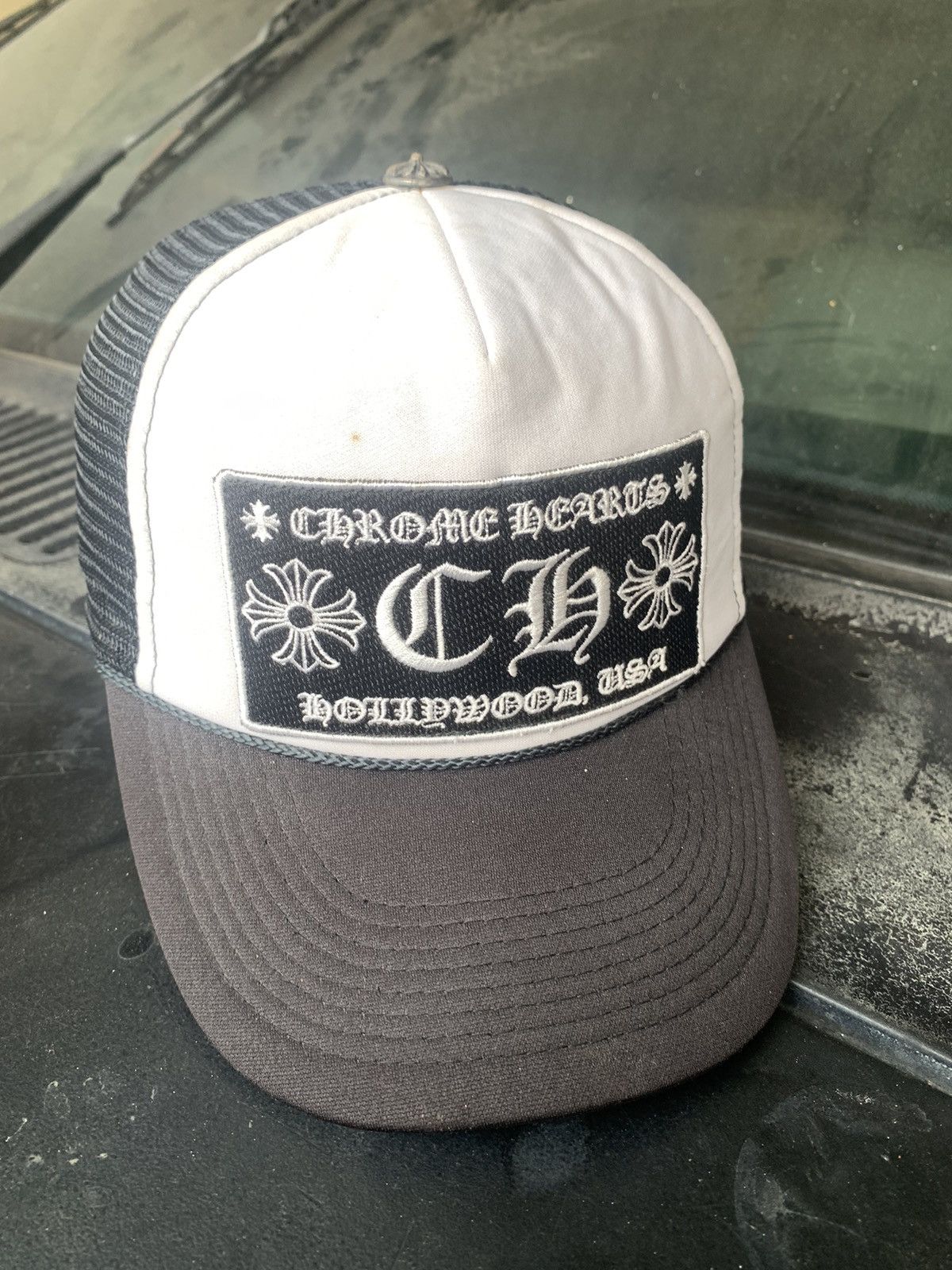 Chrome Hearts Vintage chrome hearts trucker hat otto | Grailed
