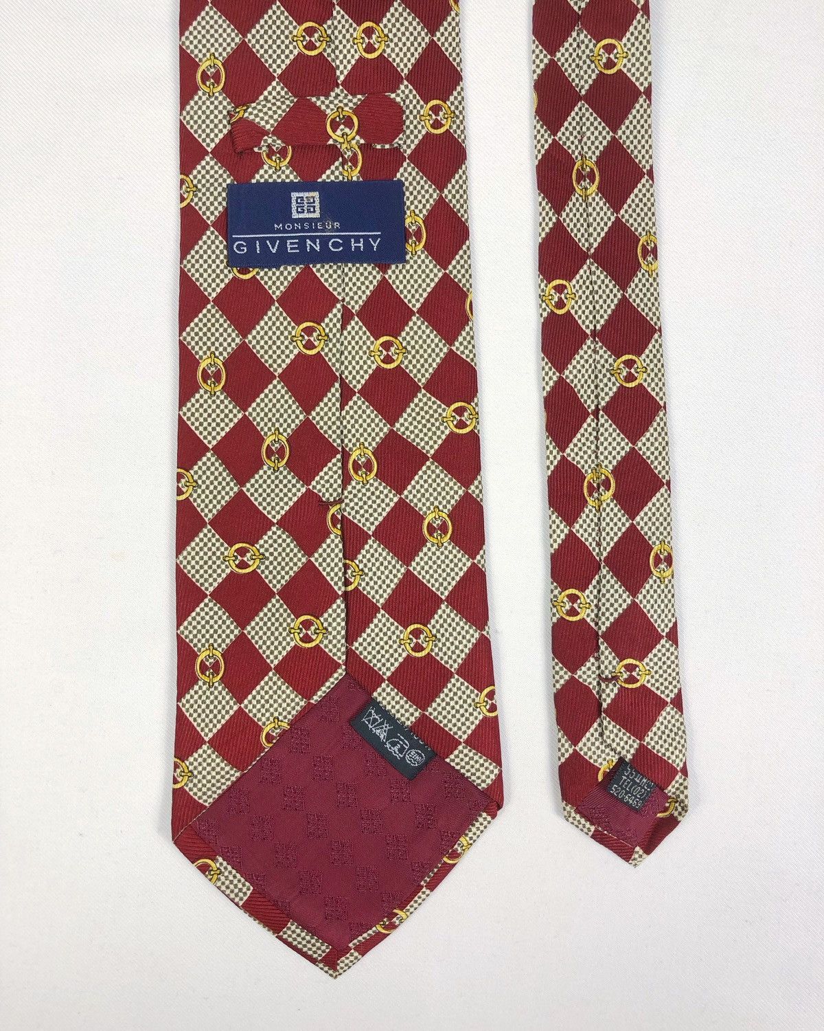 Givenchy Rare Vintage Givenchy Monsieur Silk Tie Made in France Size ONE SIZE - 4 Thumbnail