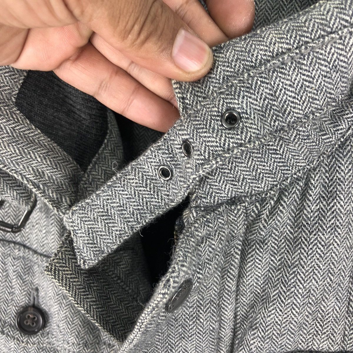 Banana Republic Banana Republic Harringbone Puffer Jacket Buckle Collar Size US S / EU 44-46 / 1 - 10 Thumbnail
