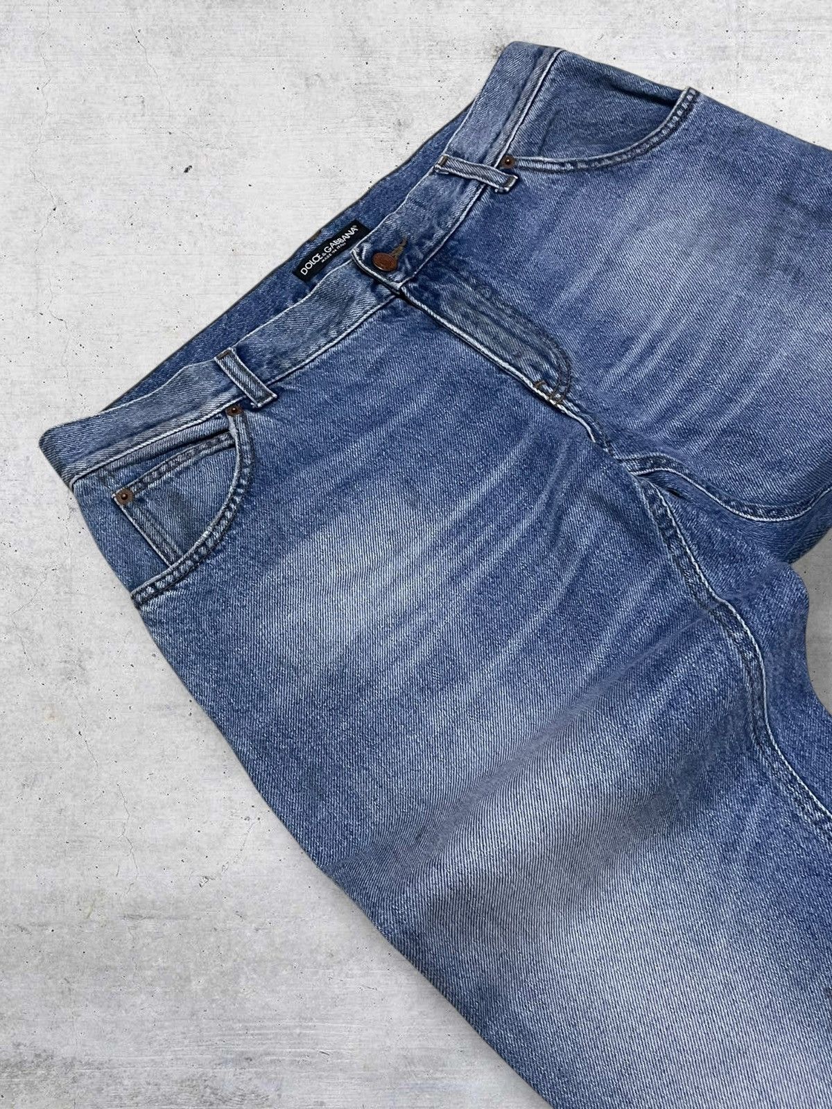 Dolce & Gabbana VINTAGE DOLCE & GABBANA ORIGINAL DISTRESSED BLUEWASH DENIM Size US 34 / EU 50 - 7 Thumbnail