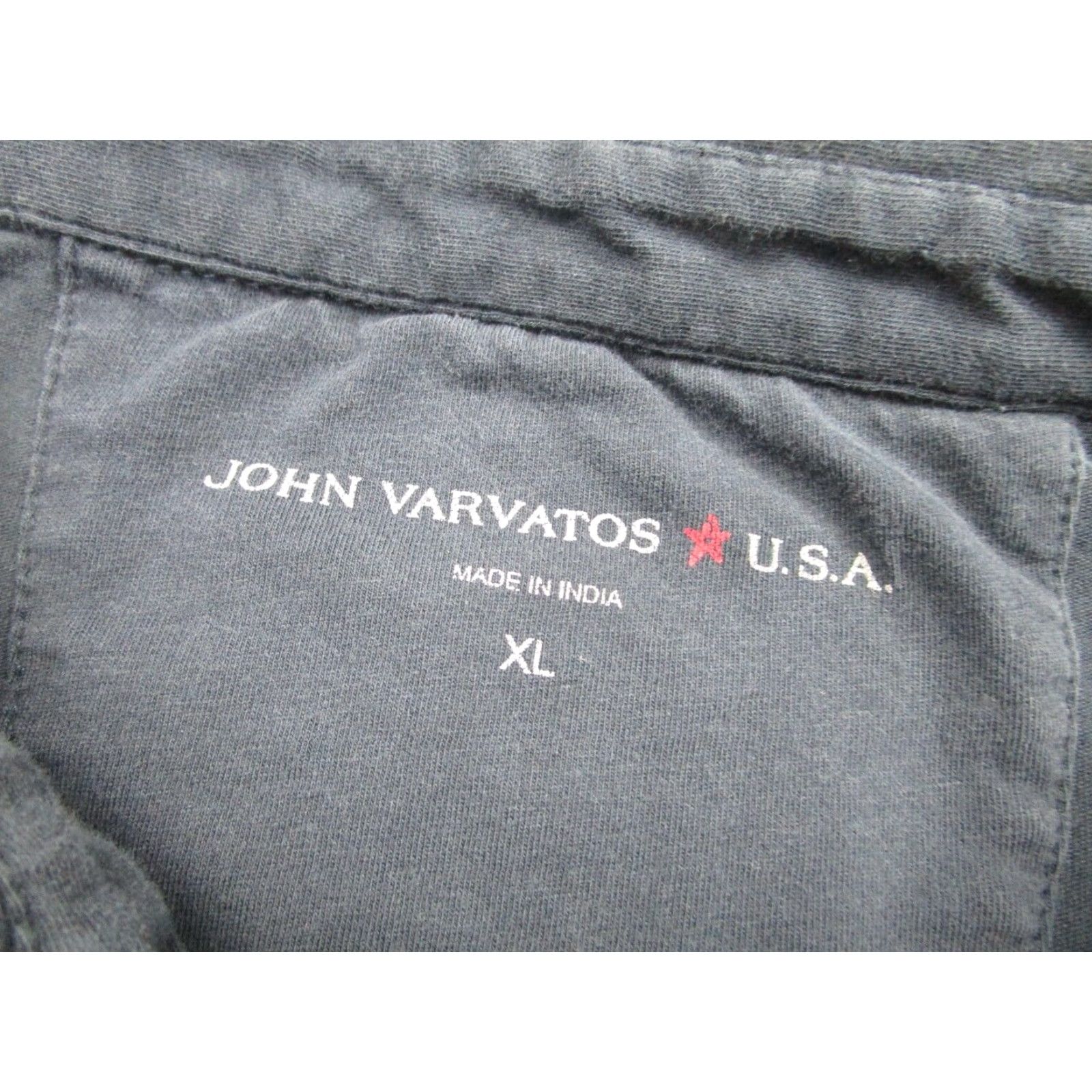 John Varvatos John Varvatos Mens Blue XL Short Sleeve Polo Shirt Cotton Blend Jersey Size US XL / EU 56 / 4 - 5 Thumbnail