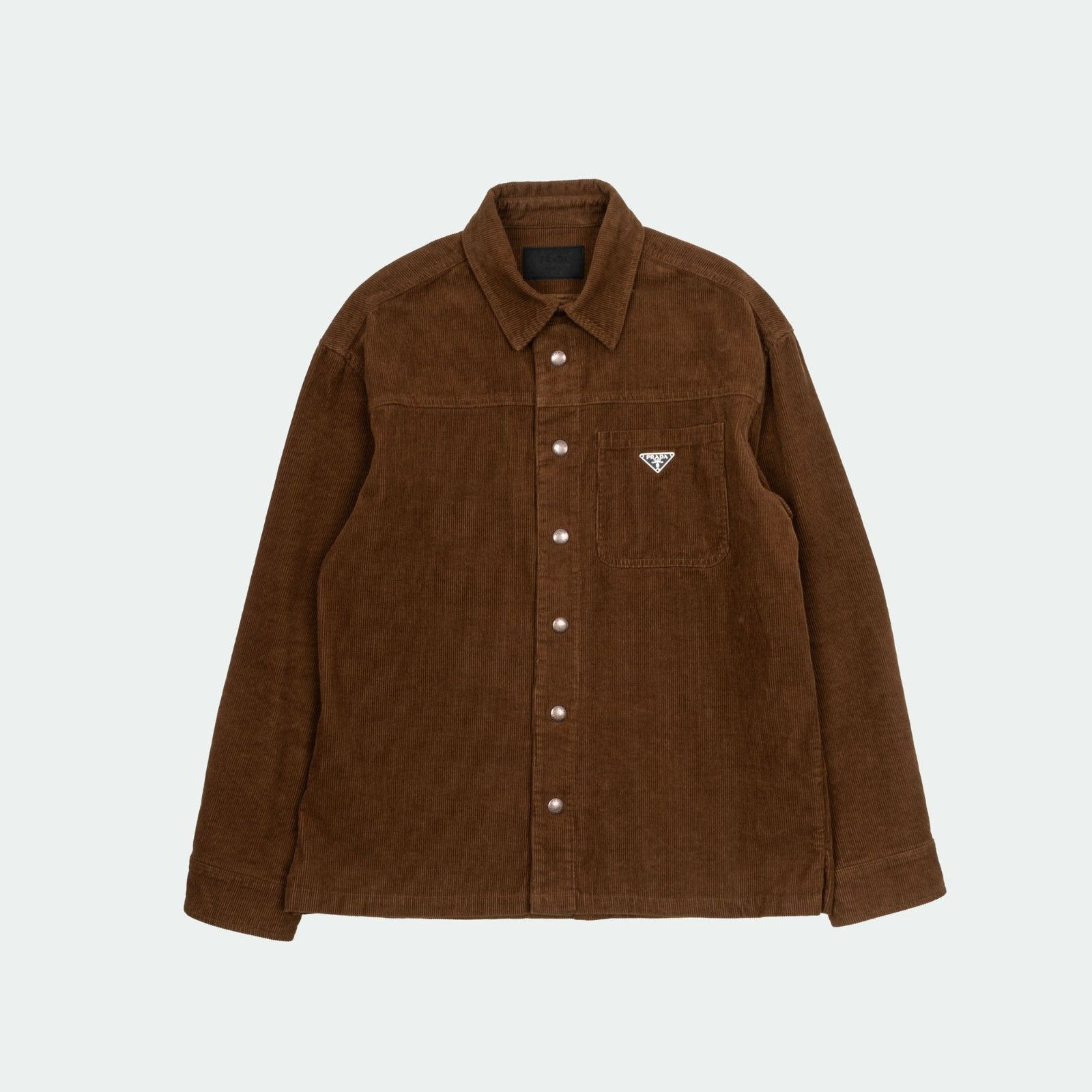 Prada Prada Men Shirt Cord Logo Size M, S1926 Size US M / EU 48-50 / 2 - 1 Thumbnail
