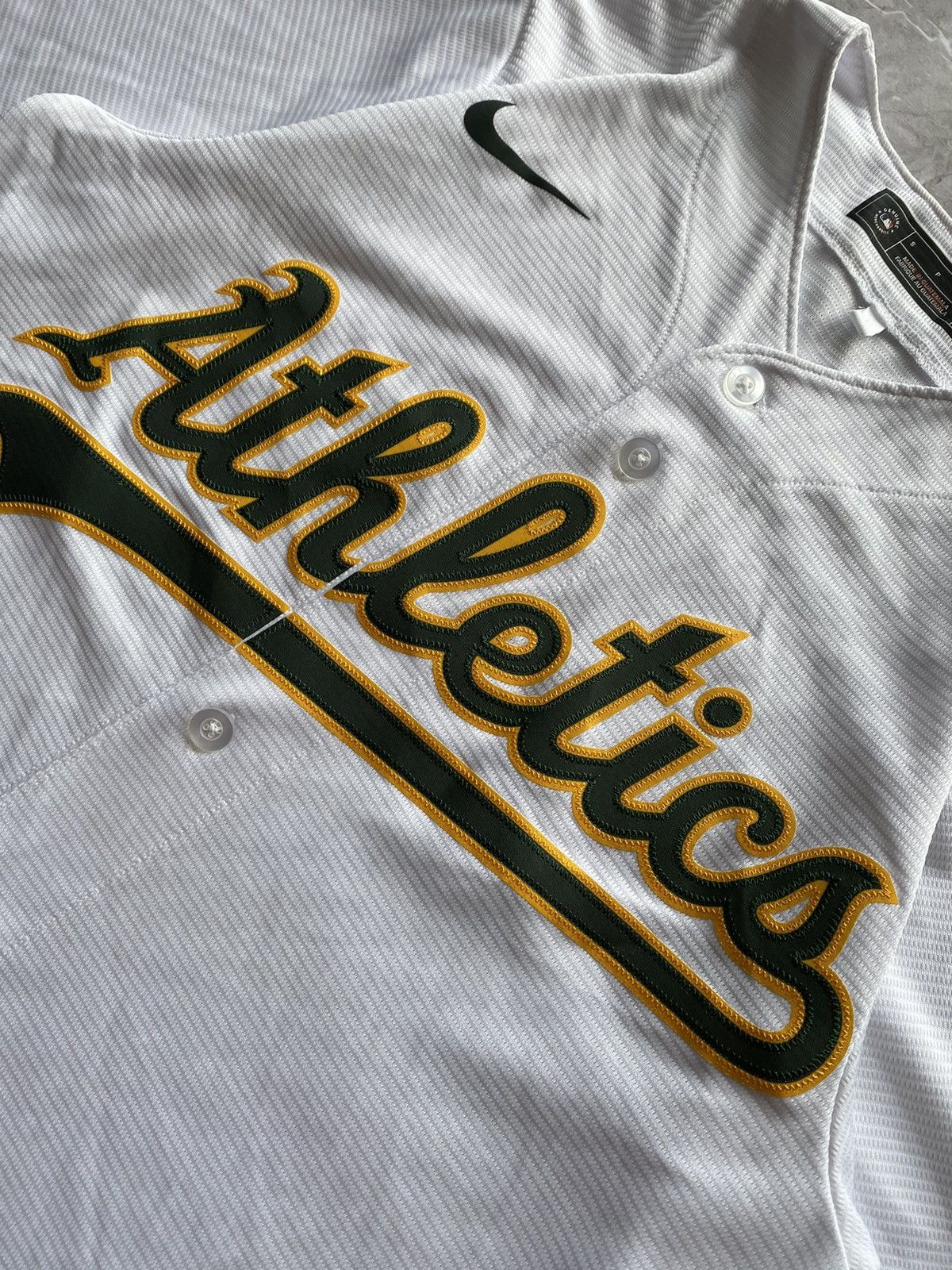 Nike Nike Team MLB Oakland Athletics Home White Jersey 2022 Size US S / EU 44-46 / 1 - 5 Thumbnail
