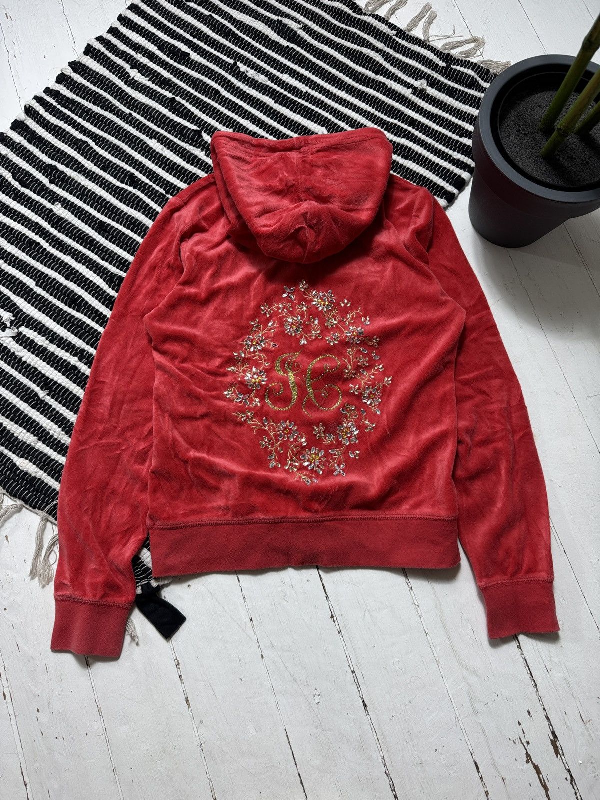 Juicy Couture VINTAGE JUICY COUTURE VELOUR 2000s TRACKSUIT Size S / US 4 / IT 40 - 3 Thumbnail