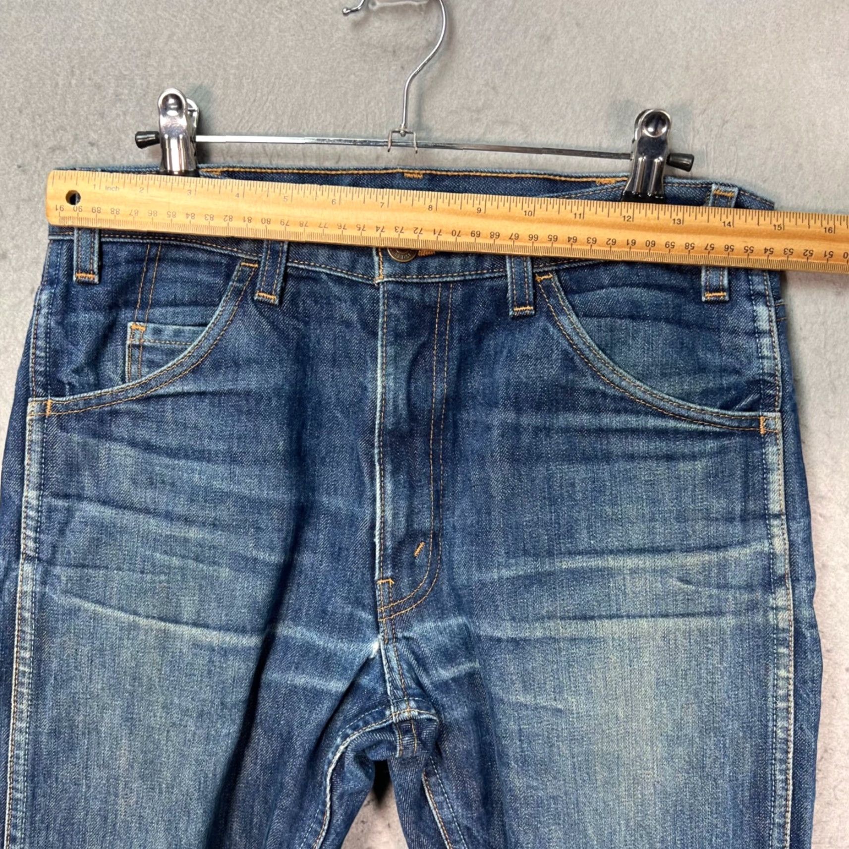 Levi's VINTAGE Levi's 501 Jeans Men 30x27 Distressed Blue Cotton Denim 5-Pocket Straight Regular (Loose Fit) Mens Size US 30 / EU 46 - 5 Thumbnail