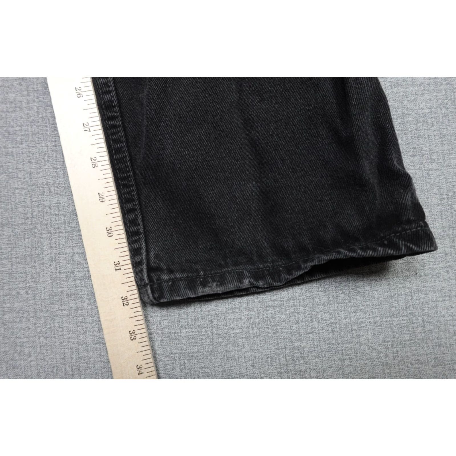 Levi's VINTAGE Levi's 550 Jeans Mens 40x32 Black Regular Fit Western Cowboy Rancher Denim 5-Pocket Pattern Solid Distressed Zip Fly Size US 40 / EU 56 - 7 Thumbnail