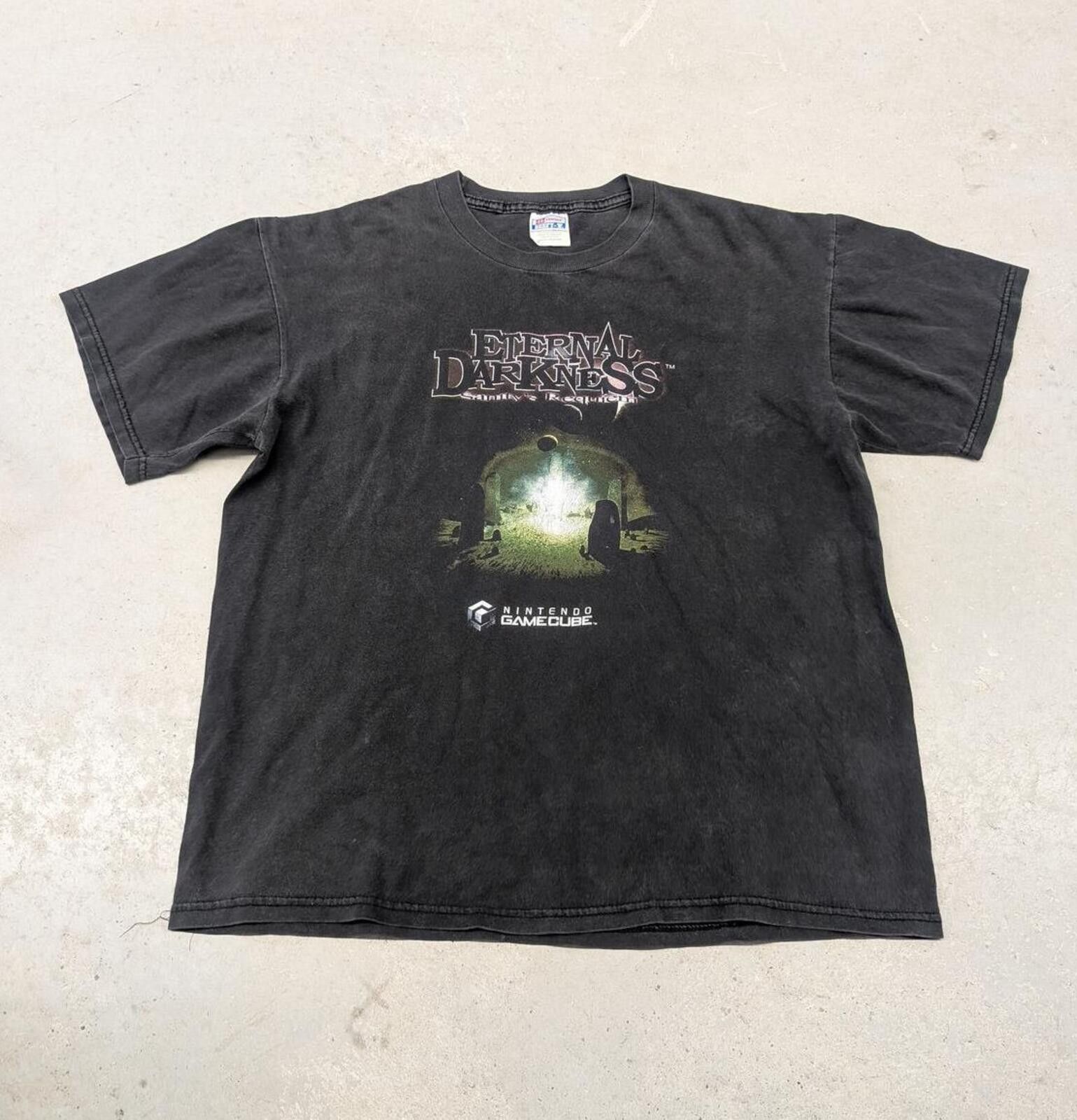 Hanes Vintage Y2K Eternal Darkness Game Cube Canada Promo T-shirt Size US L / EU 52-54 / 3 - 1 Thumbnail