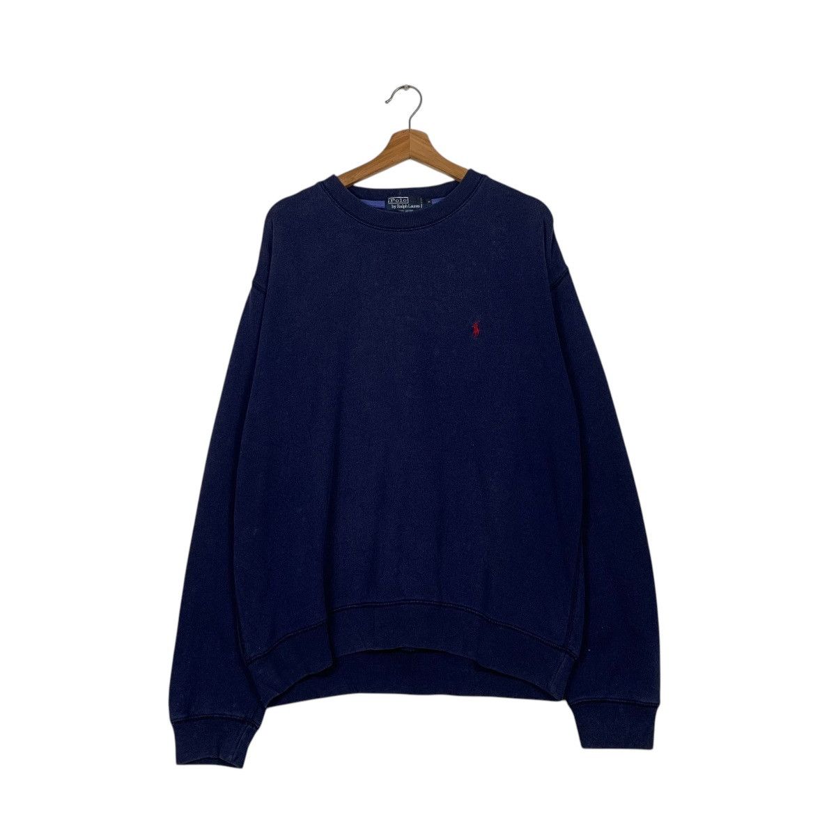 Polo Ralph Lauren Vintage Polo Ralph Lauren Navy Crewneck Sweatshirt Size US M / EU 48-50 / 2 - 1 Thumbnail