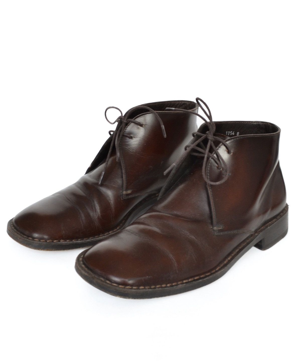 Prada PRADA Boots Desert Leather Shoes Vintage Lace Up Brown Size US 8 / EU 41 - 1 Thumbnail