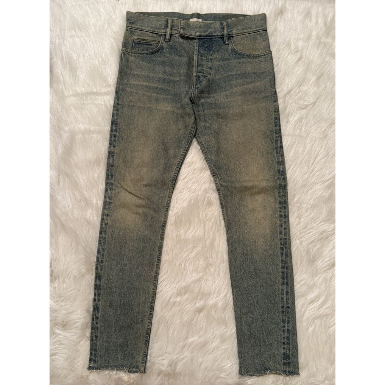 Ermenegildo Zegna × Fear of God Fear Of God x Ermenegildo Zegna Denim Jeans Light Blue 32 Size US 32 / EU 48 - 1 Thumbnail