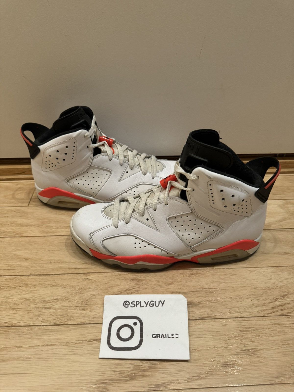 Jordan Brand × Nike Jordan 6 Infared White (2014) sz 10 Size US 10 / EU 43 - 7 Thumbnail