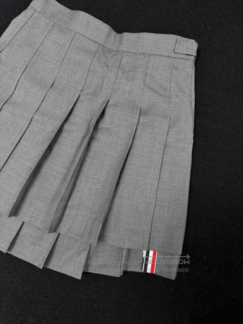 Thom Browne Thom Browne Preppy Gray Pleated Skirt Size 27" / US 4 / IT 40 - 6 Thumbnail