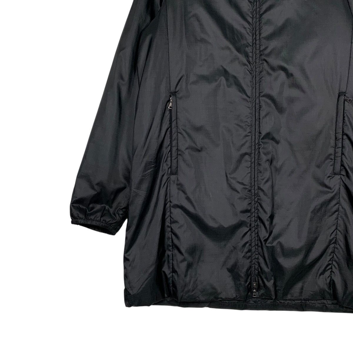 Prada Vintage Prada Hooded Nylon Long Jacket Size US L / EU 52-54 / 3 - 4 Thumbnail