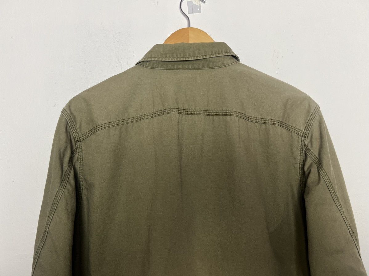 Uniqlo Uniqlo Olive Green Fade Cotton Utility Shirt Size US L / EU 52-54 / 3 - 5 Thumbnail