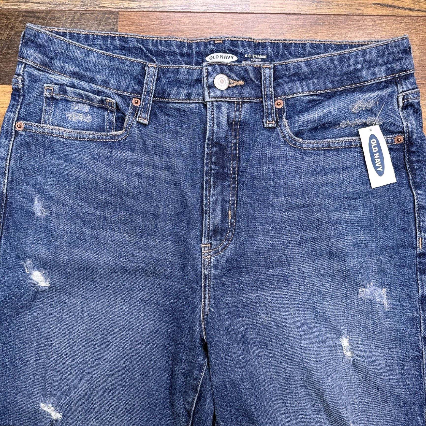 Old Navy Old Navy Jeans Womens 12 High Rise Slim 5-Pocket Blue Denim Stretch Ankle Modern 26.5in Inseam NWT Size 34" / US 12 / IT 48 - 2 Thumbnail