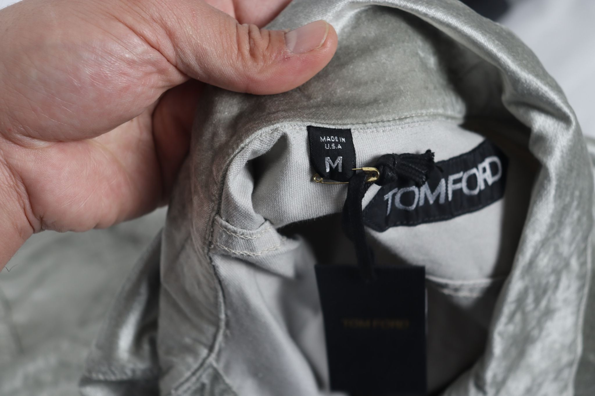 Tom Ford o1rshd Classic Denim Jacket in Grey Size US M / EU 48-50 / 2 - 10 Thumbnail