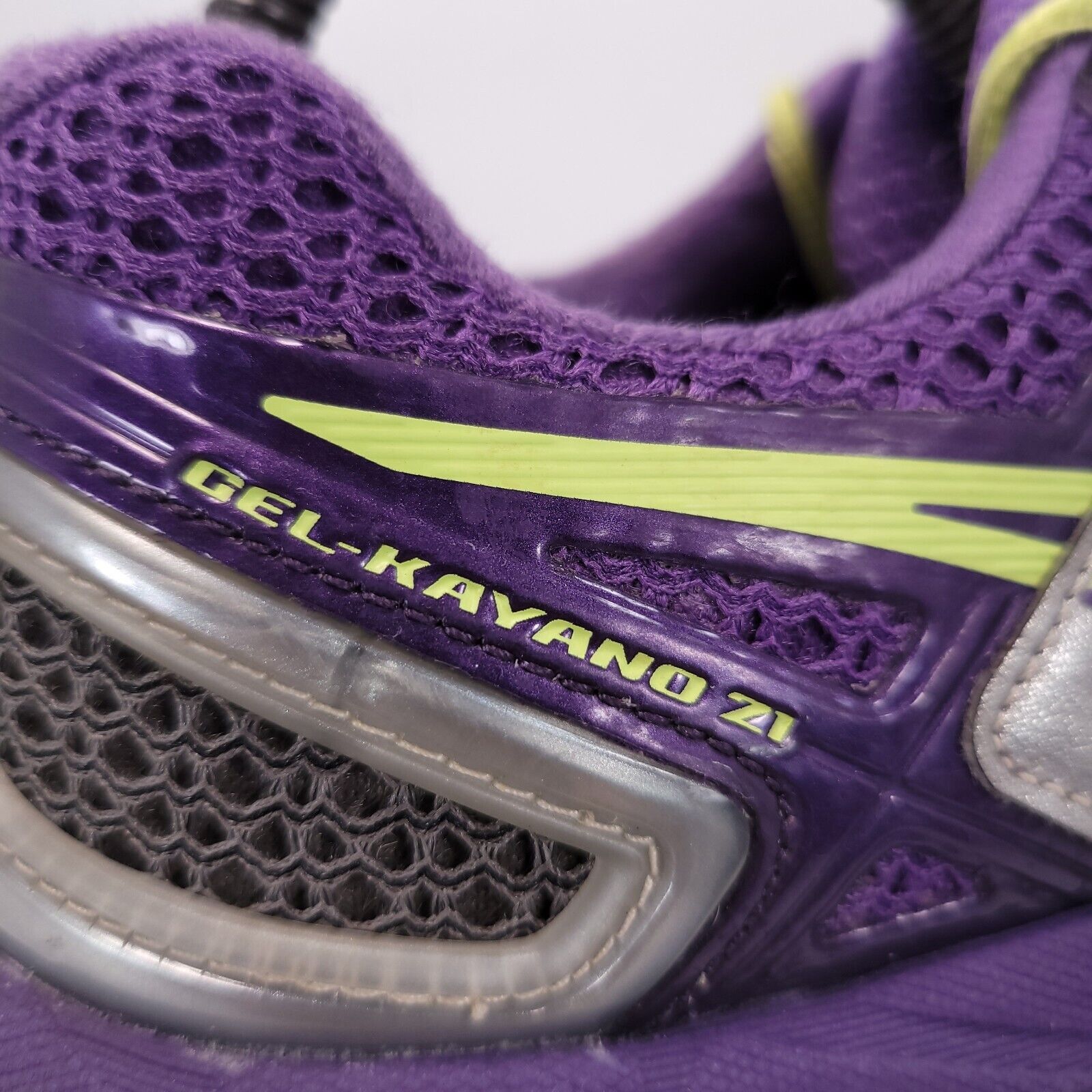 Asics Asics Gel-Kayano 21 Shoe Womens Size 7.5 D T4H7N Gray Purple Size US 7.5 / IT 37.5 - 8 Thumbnail