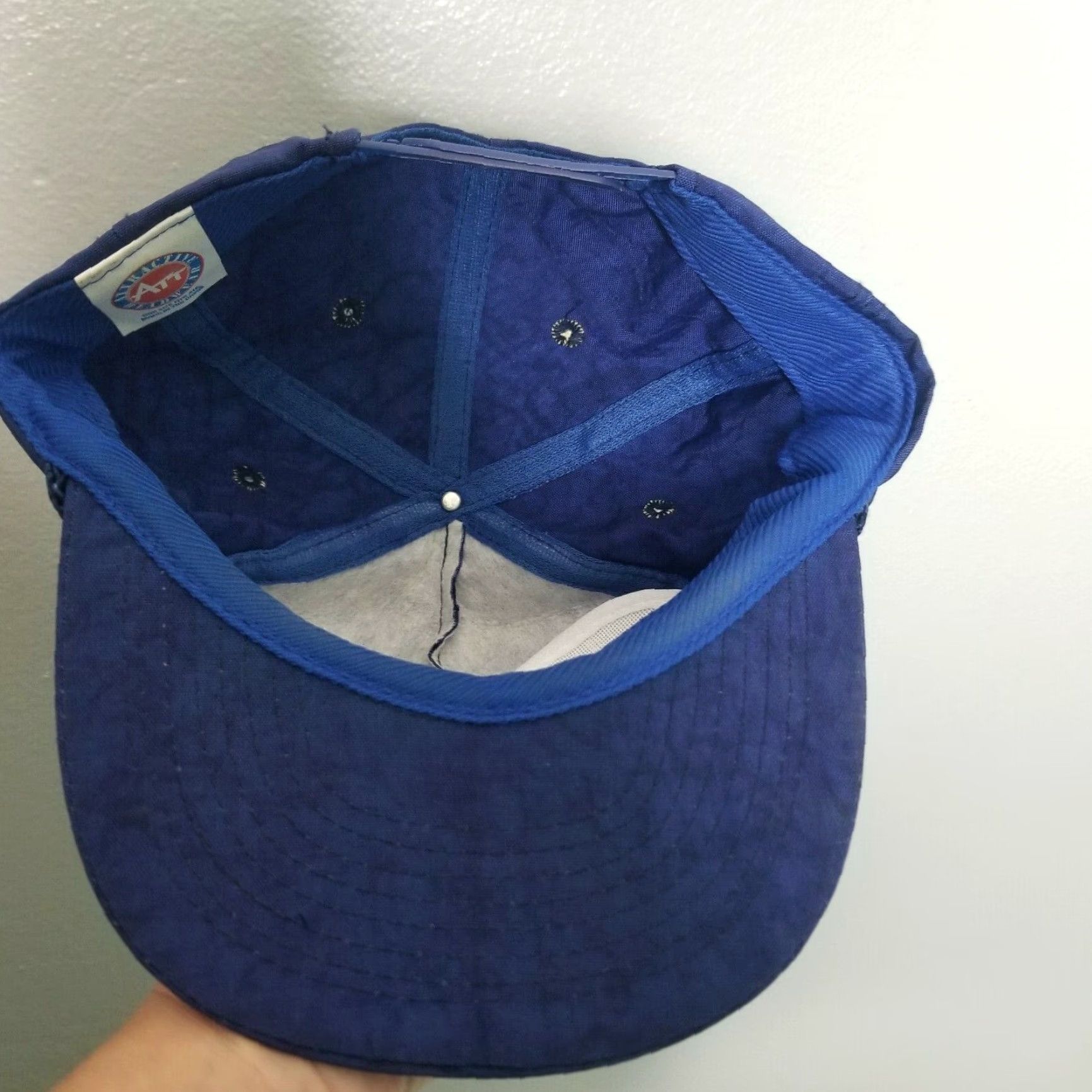 Vintage VINTAGE Vigoro Seeds Blue Trucker Farm Nylon Hat Snapback Dad Cap Size ONE SIZE - 4 Thumbnail