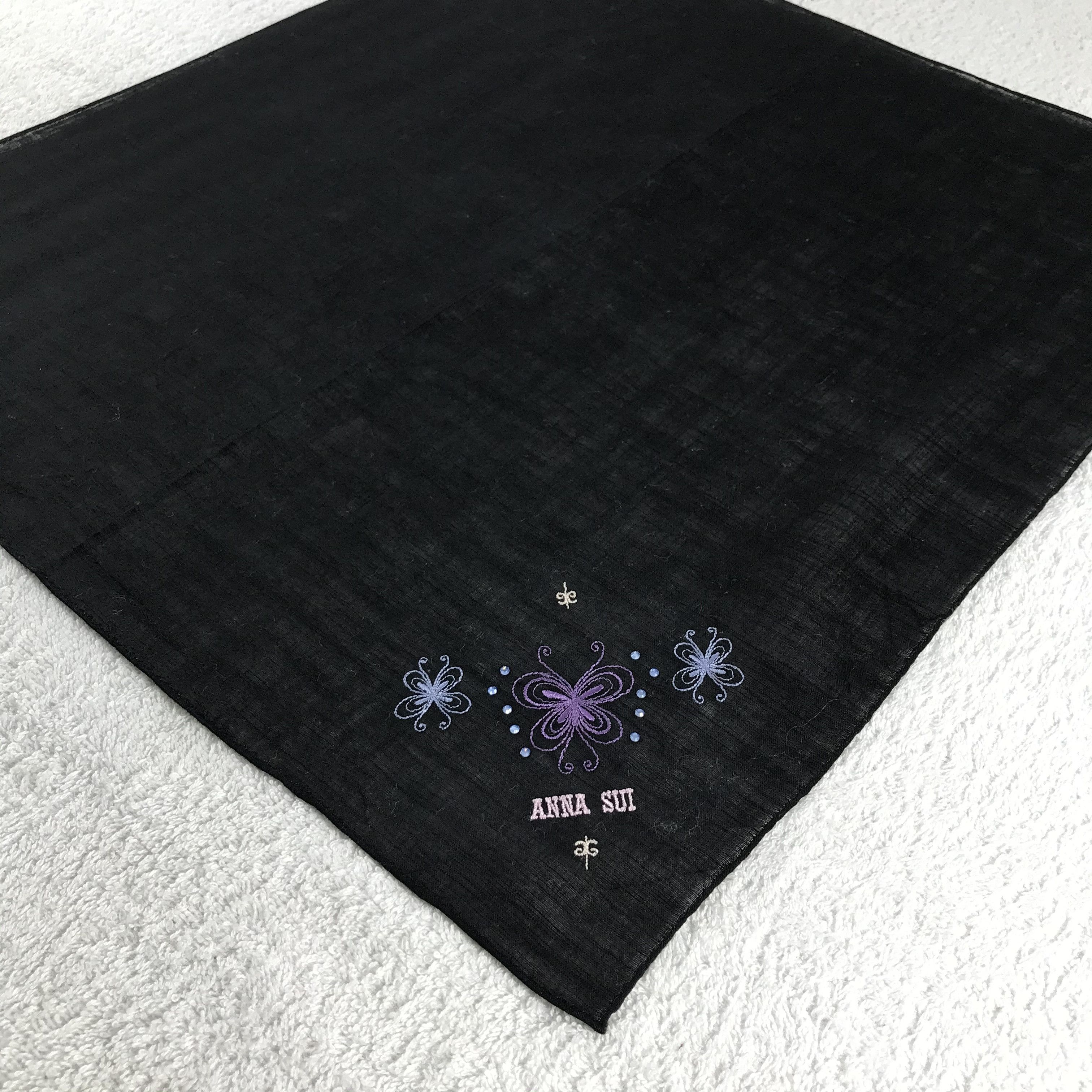 Anna Sui × Vintage Anna Sui Bandana / Handkerchief / Neckerchief - S242 Size ONE SIZE - 2 Thumbnail