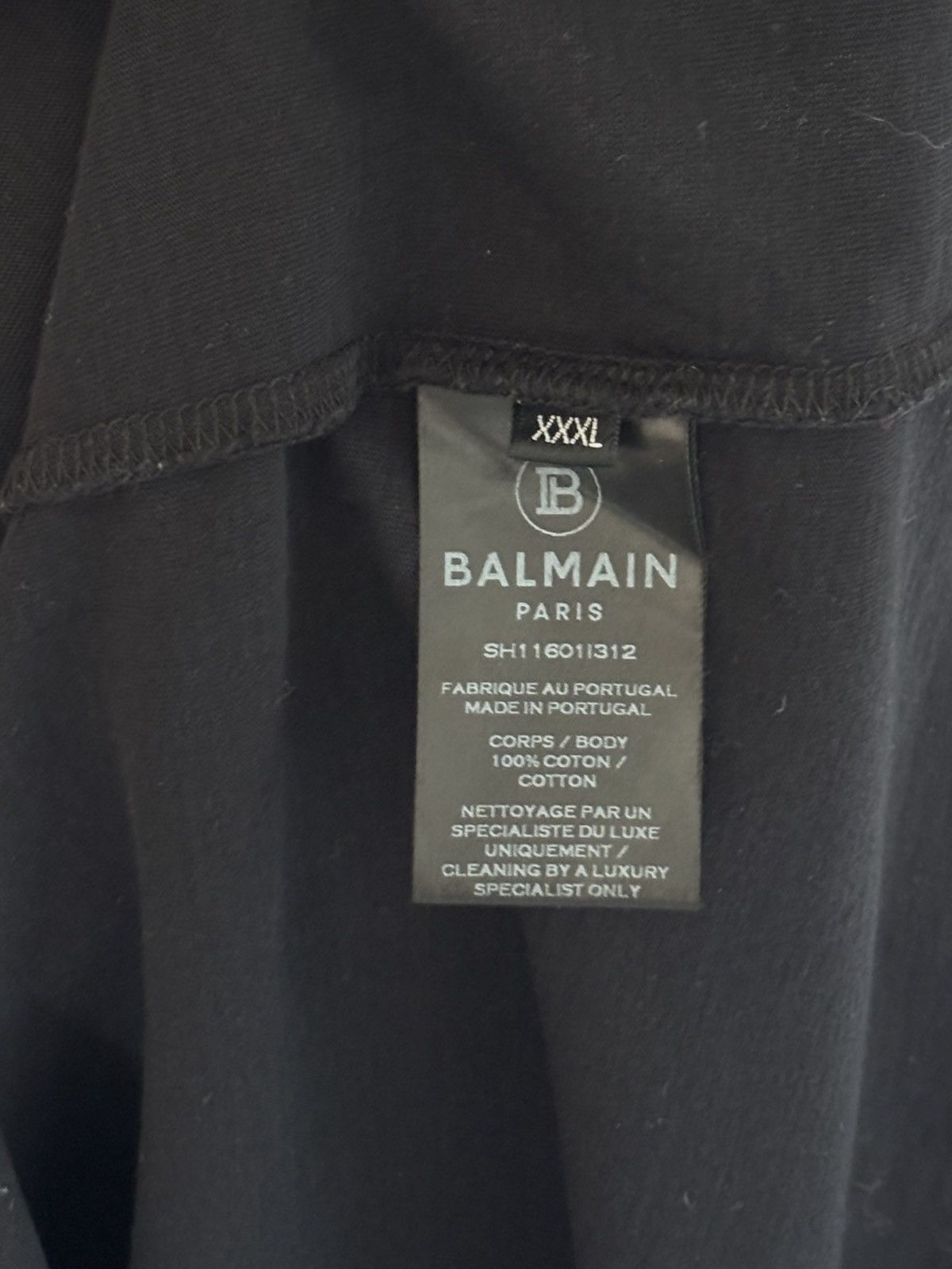Balmain Balmain Paris Logo T-Shirt Size US XXL / EU 58 / 5 - 6 Thumbnail