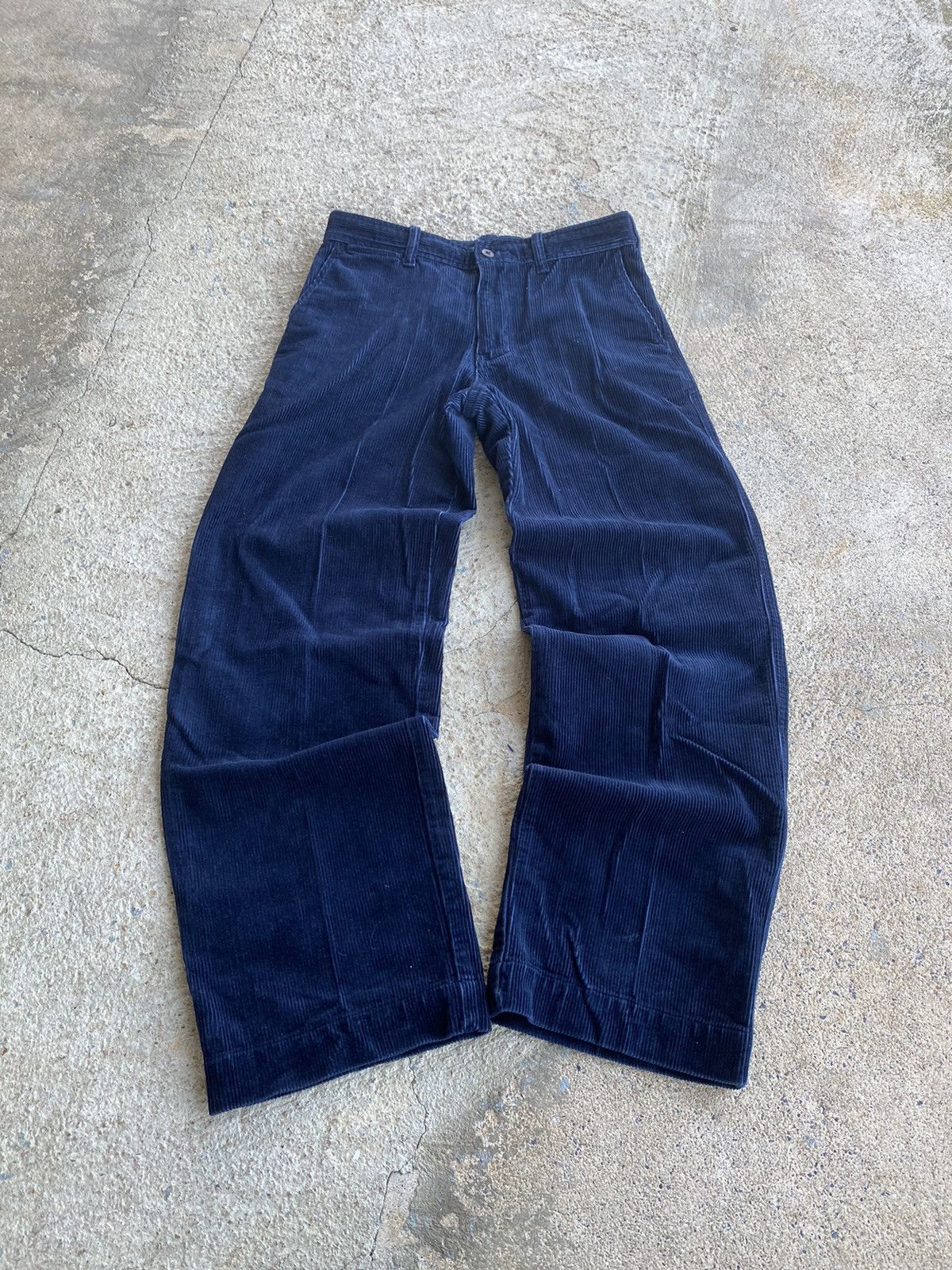 Polo Ralph Lauren × Vintage Vintage Y2K Polo Ralph Lauren Navy Corduroy Pants 28x29 Size US 28 / EU 44 - 5 Thumbnail