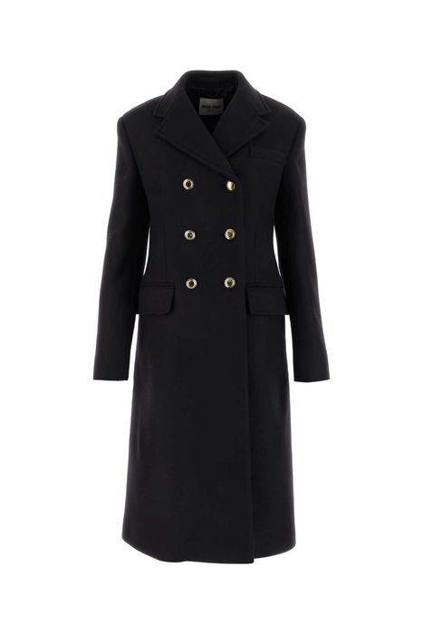 Miu Miu Midnight Blue Wool Coat | Grailed