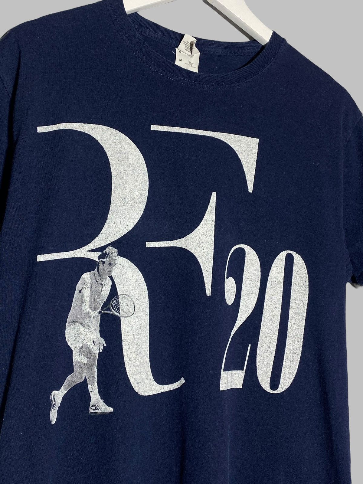 Band Tees 🔥 RF20 ROGER FEDERER VINTAGE STYLE TENNIS ICON TEE 🔥 Size US M / EU 48-50 / 2 - 2 Thumbnail