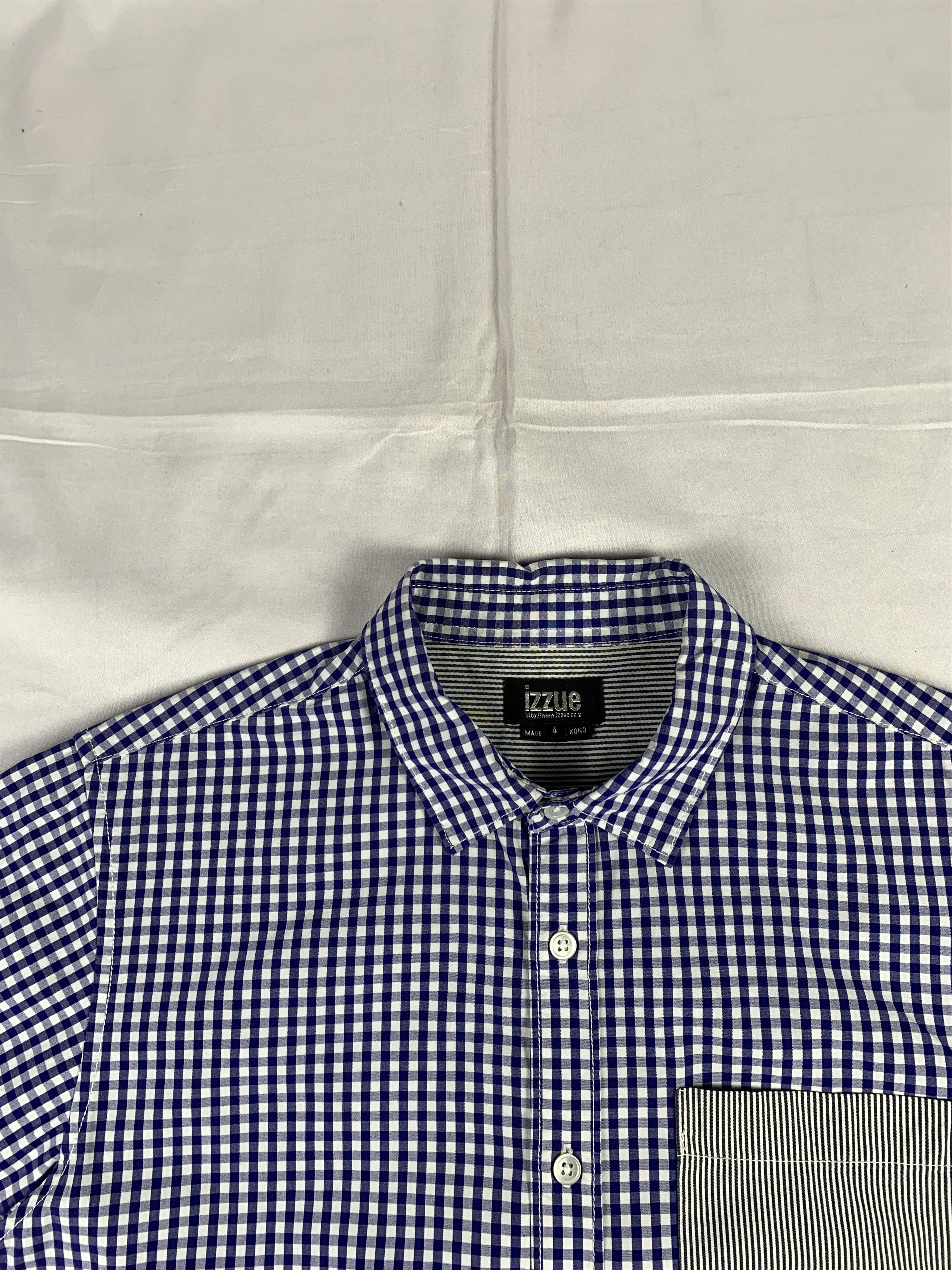 izzue Izzue Gingham & Hickory Multipattern Shirt (M) Size US M / EU 48-50 / 2 - 5 Thumbnail