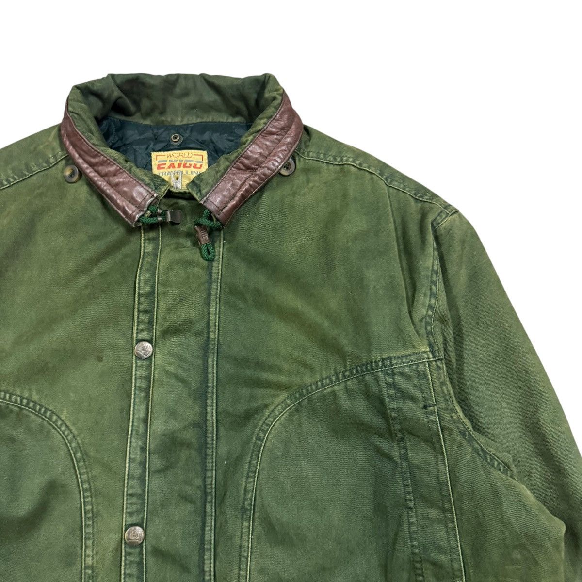 Vintage Vtg🔥80’s World Exigo Traveling Barn Cotton Padded Jacket Size US XL / EU 56 / 4 - 9 Thumbnail