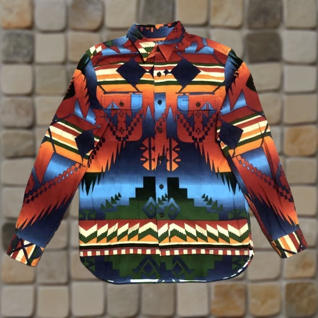 Polo Ralph Lauren Polo Ralph Lauren Shirt Mens M Native Pattern multicolor Western Size used Size US M / EU 48-50 / 2 - 1 Thumbnail