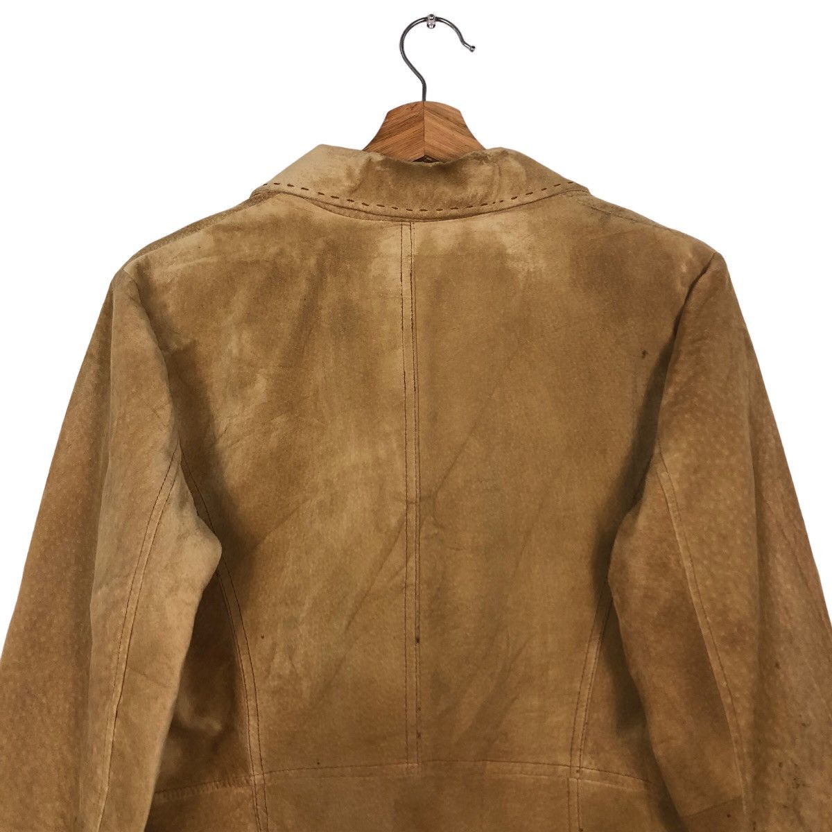 Japanese Brand 🔥Vintage Leather Jacket Eddie Bauer Issey Miyake Size US M / EU 48-50 / 2 - 9 Thumbnail