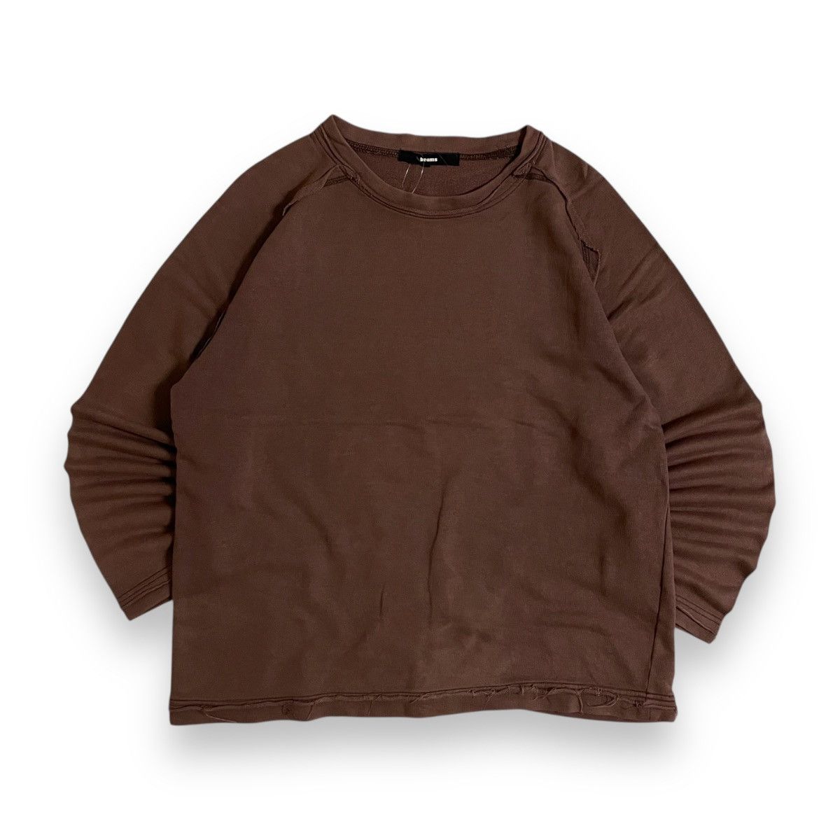If Six Was Nine Vintage Disstres Reversed Plain Sweatshirt Beams Jp Size US L / EU 52-54 / 3 - 1 Thumbnail
