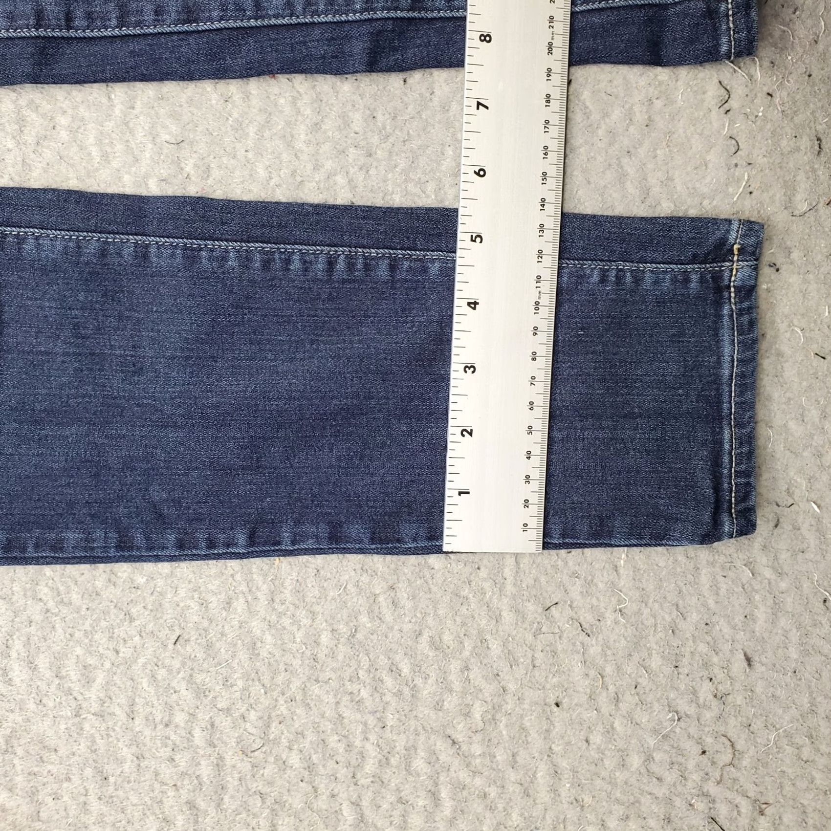 Paige Paige Skyline Skinny Jeans Womens 27 Blue Denim Medium Wash Stretch Regular Solid 5-Pocket Inseam 30.25" Size 27" / US 4 / IT 40 - 5 Thumbnail