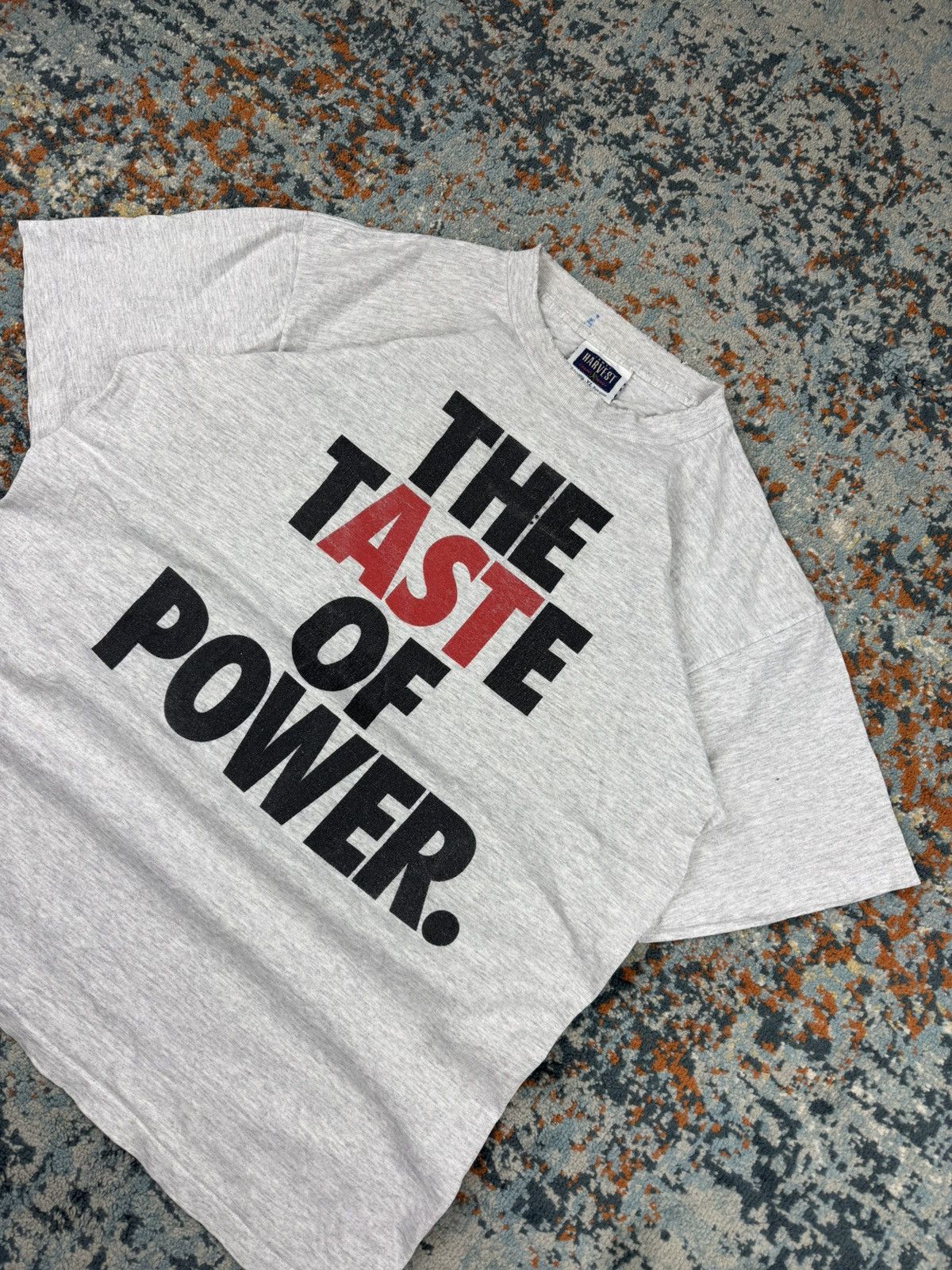 Vintage Vintage 90s The taste of power made in USA distressed tee Size US XL / EU 56 / 4 - 3 Thumbnail