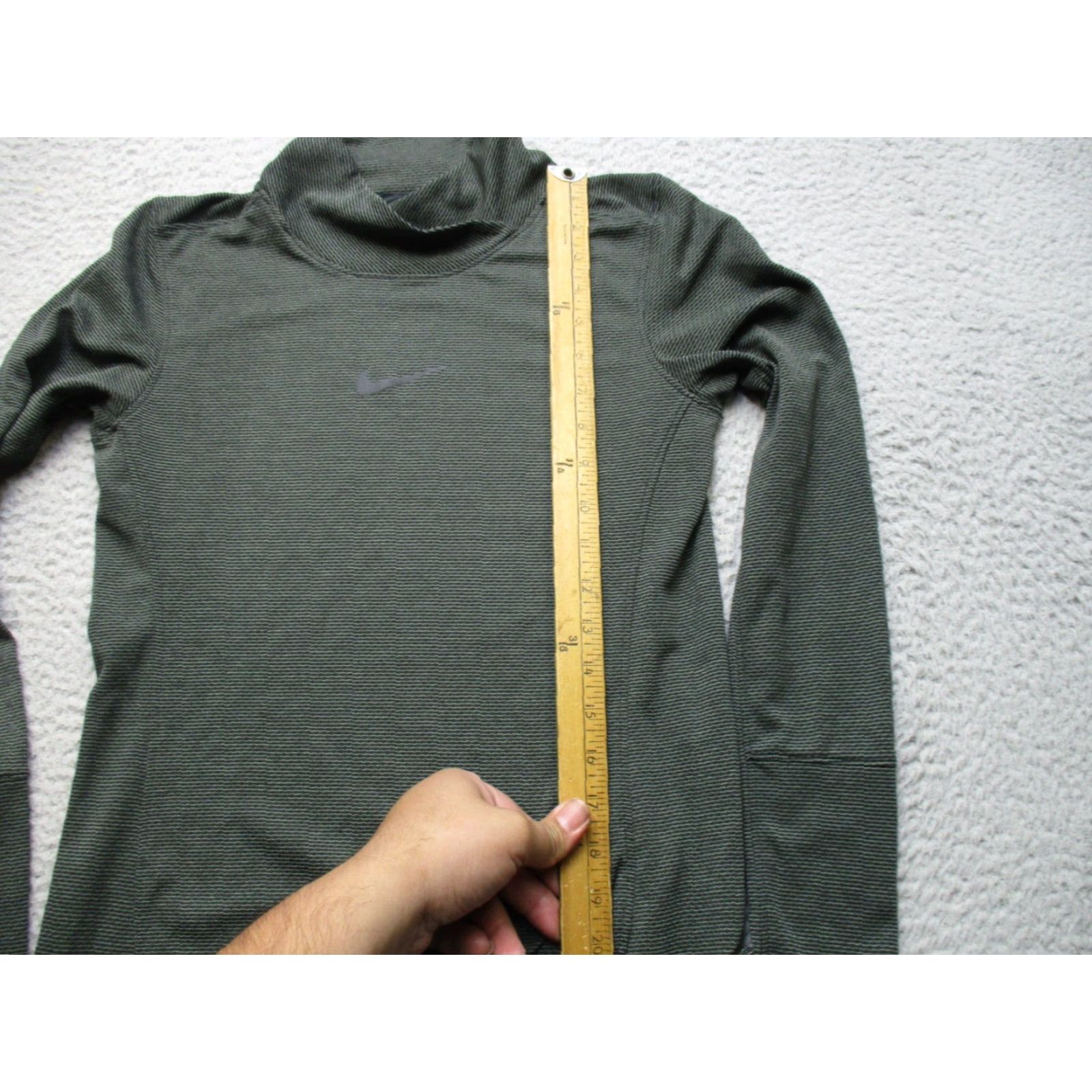 Nike Nike Aeroreact Shirt Womens S Green Long Sleeve Pullover Athletic Running Gym Size S / US 4 / IT 40 - 3 Thumbnail