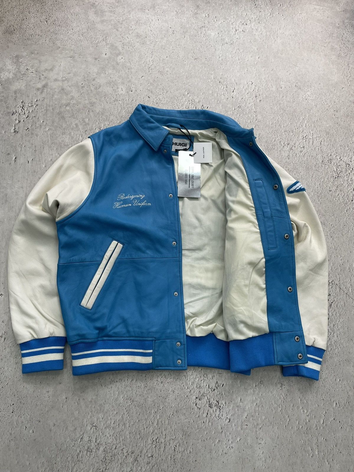Zara Varsity Zara leather bomber jacket Rhude Size US M / EU 48-50 / 2 - 5 Thumbnail