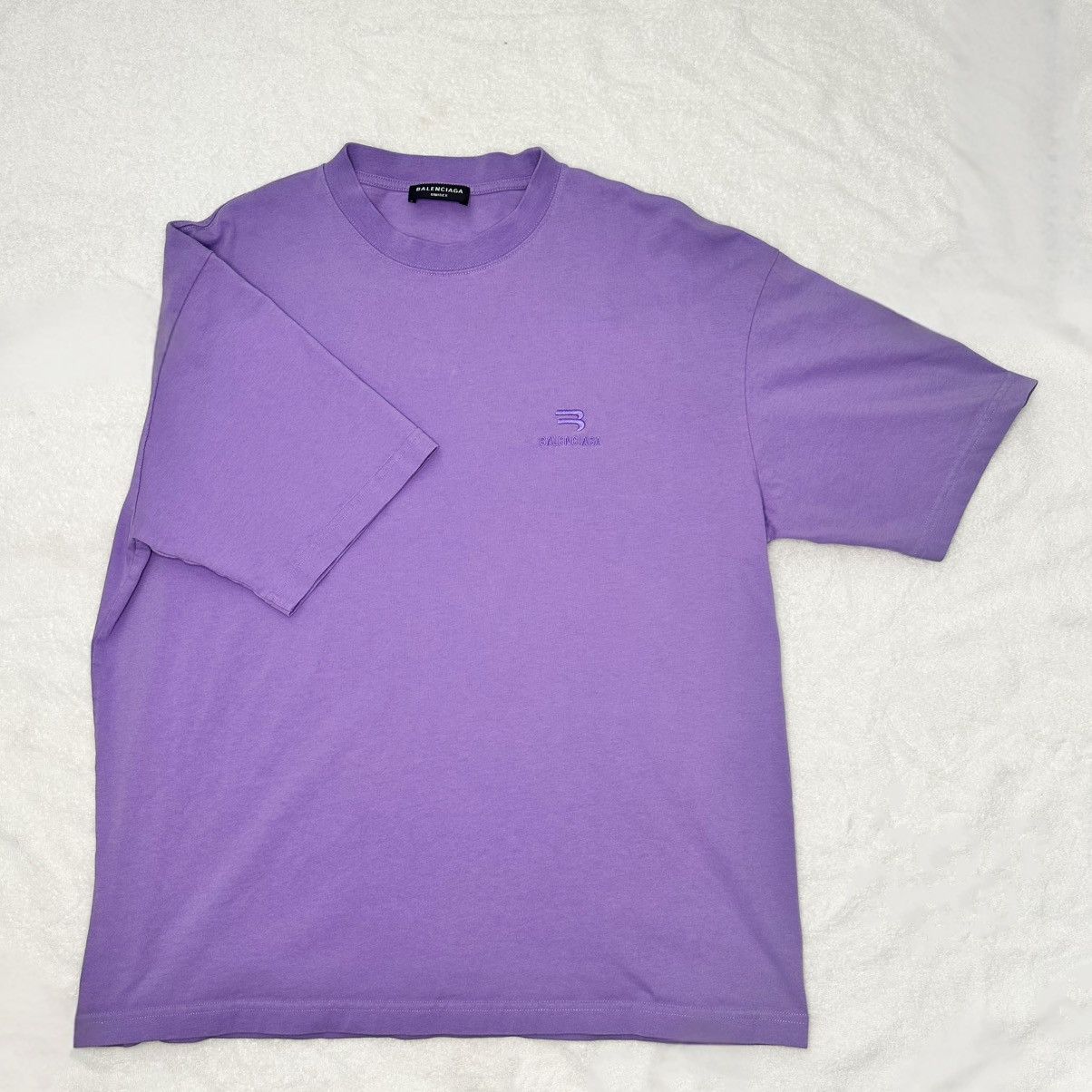 Balenciaga Balenciaga Unisex Logo T-Shirt Purple Size M Size US M / EU 48-50 / 2 - 1 Thumbnail