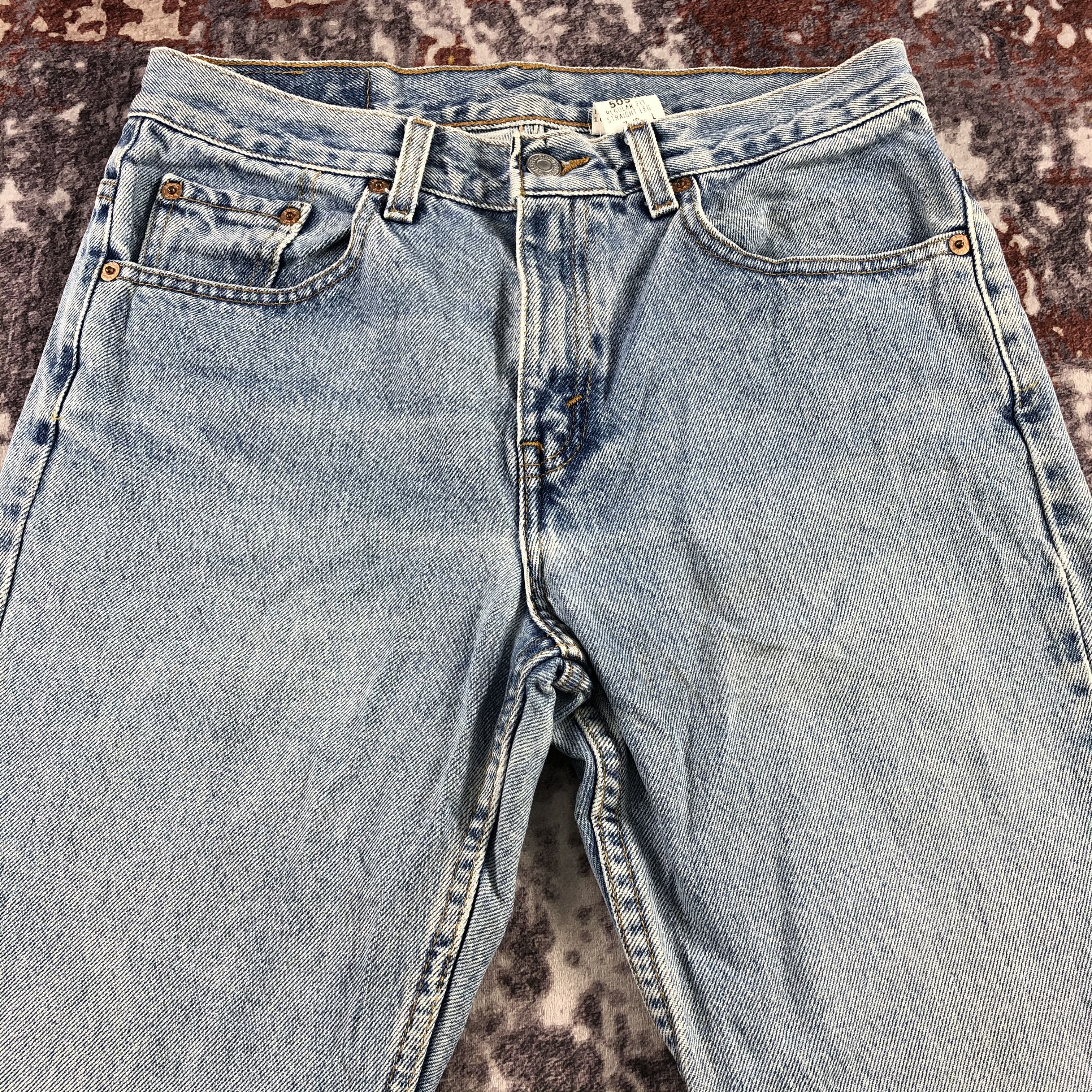 Levi's × Vintage 90s Vintage Blue Wash Levis 505 Jeans-JM3124 Size US 29 - 3 Thumbnail