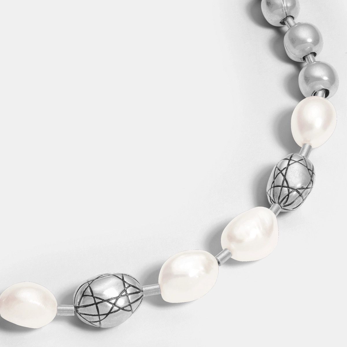 Dior o1bcso1str0126 Size:OS/Cannage Necklace in Silver Size ONE SIZE - 2 Thumbnail