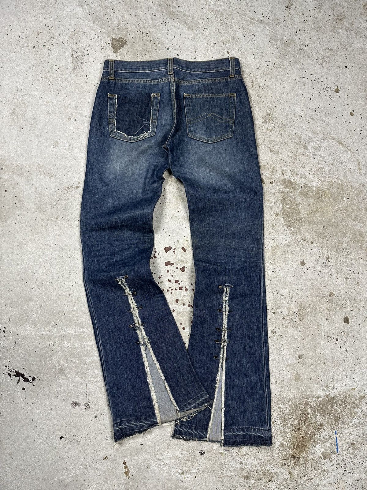 If Six Was Nine × Japanese Brand × Le Grande Bleu (L.G.B.) Vintage Y2K Reworked Flare Boot Cut Distressed Jeans Japan Size US 30 / EU 46 - 18 Thumbnail