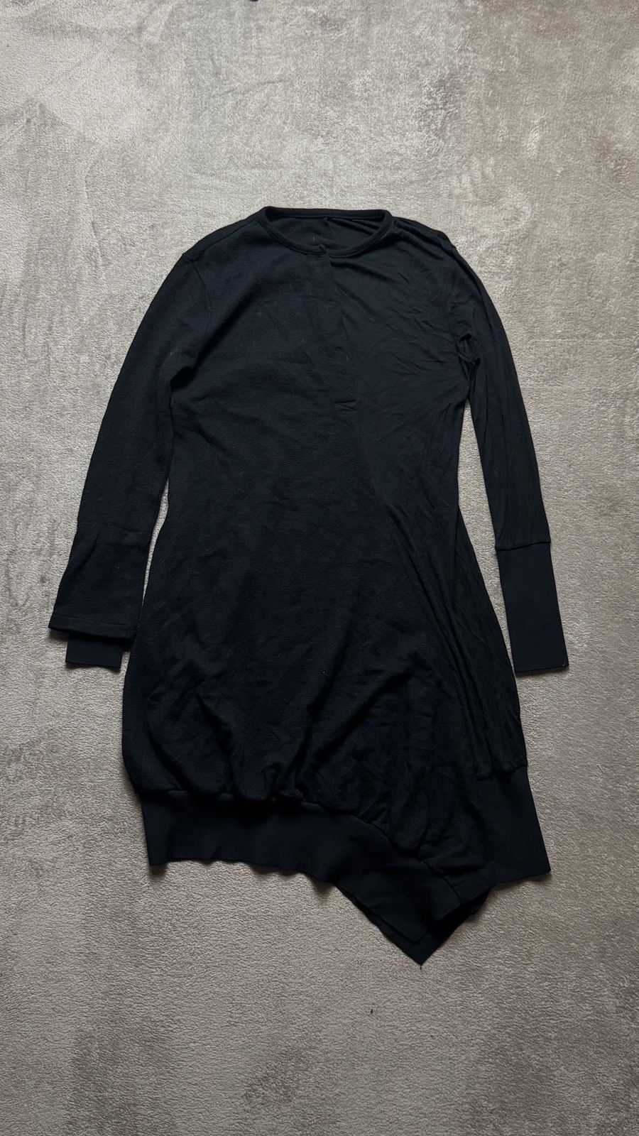 Yohji Yamamoto Y’s Asymmetric Long Sleeve Wool Cashmere Dress mcqueen loewe Size M / US 6-8 / IT 42-44 - 1 Thumbnail