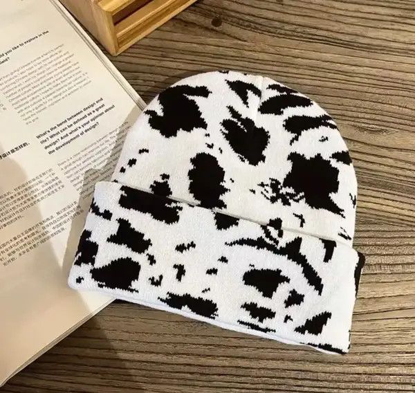 Japanese Brand Fukatsu x Matsu Black White Beanie Hat Size ONE SIZE - 7 Thumbnail