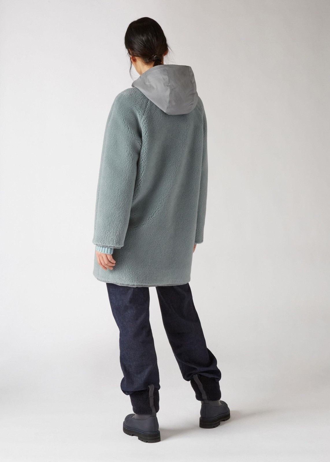 Loro Piana o1srvl11e0824 Reversible Conway Parka Jacket in Grey/Mint Size XL / US 12-14 / IT 48-50 - 3 Thumbnail